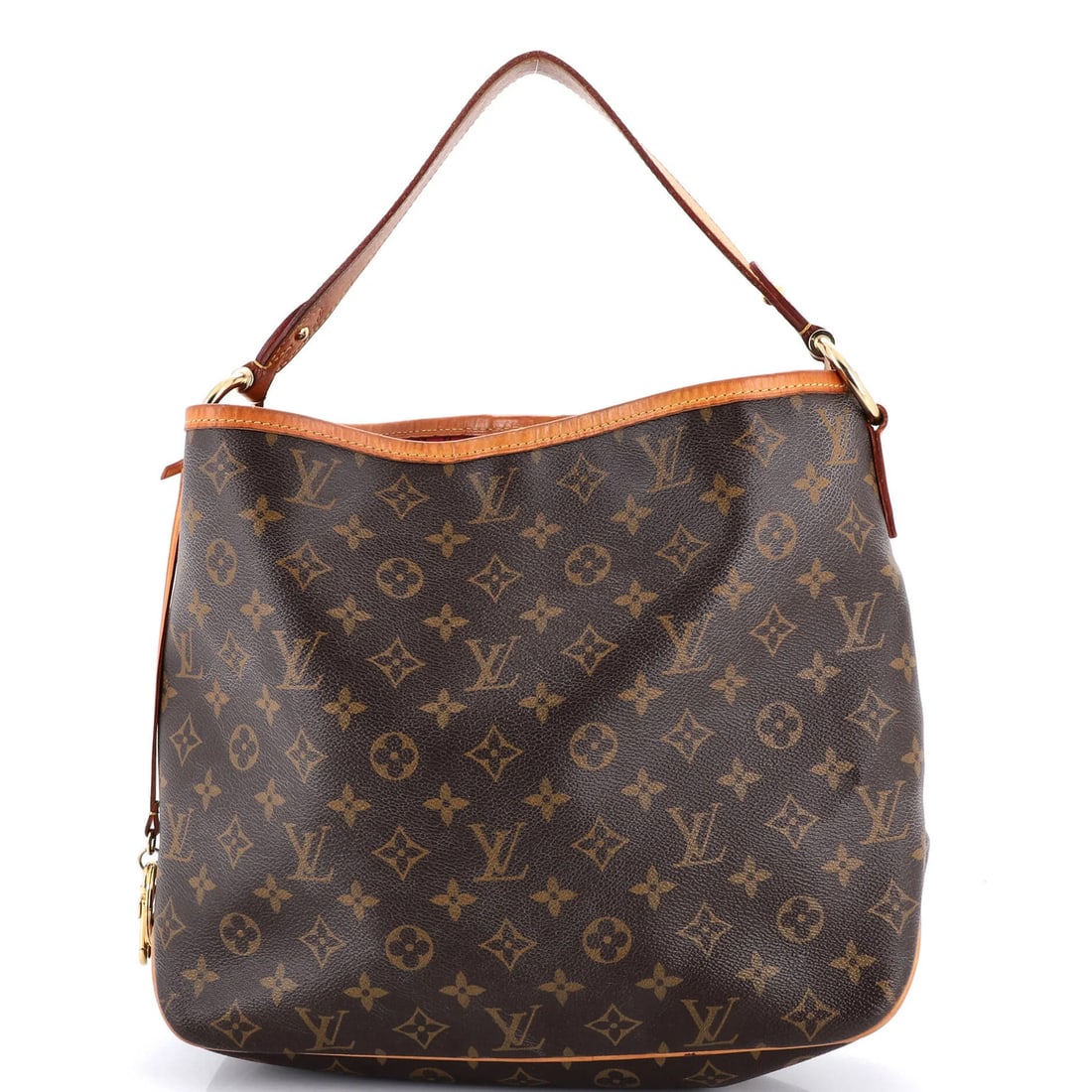 Delightful Monogram Canvas MM Louis Vuitton NM Handbag: Delightful Monogram Canvas MM Louis Vuitton NM Handbag Canvas Coated Louis Vuitton MM Monogram Hobo Handbag in Brown with Pink Interior and Gold Hardware. This Delightful NM handbag features a