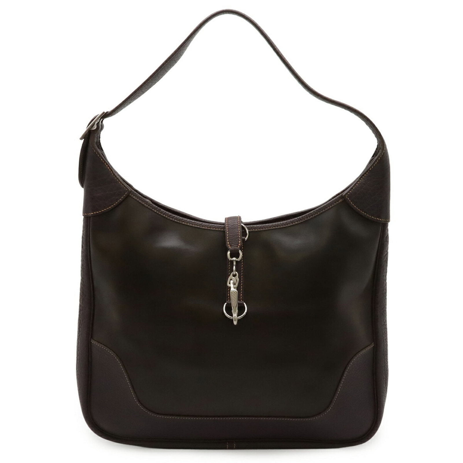 Buffalo leather shoulder bag by Hermes (1 of 10)