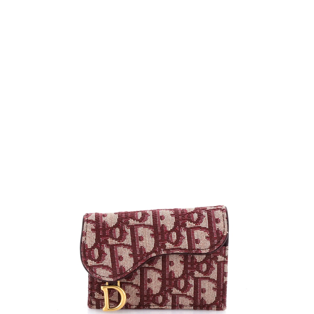 Card case oblique canvas saddle Christian Dior: Card case oblique canvas saddle Christian Dior This Christian Dior Saddle Card Case Oblique Canvas features a striking burgundy and red color scheme, with a canvas plain exterior and leather accents.