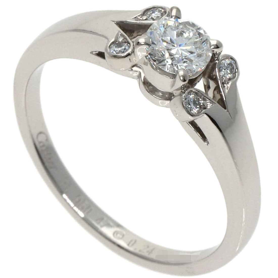 Diamond Ring Ballerina Platinum Pt950 Cartier #47 (1 of 9)