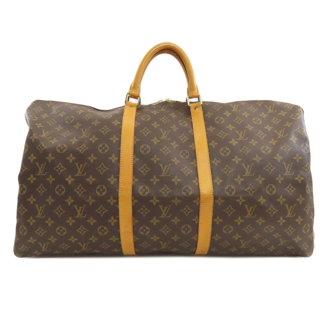 Louis Vuitton M41422 Kiepol 60 Shoulder Bag Monogram Canvas: Louis Vuitton M41422 Kiepol 60 Shoulder Bag Monogram Canvas This Louis Vuitton M41422 Kiepol 60 Shoulder Bag boasts a rich brown exterior made from iconic monogram canvas, characteristic of the brand'