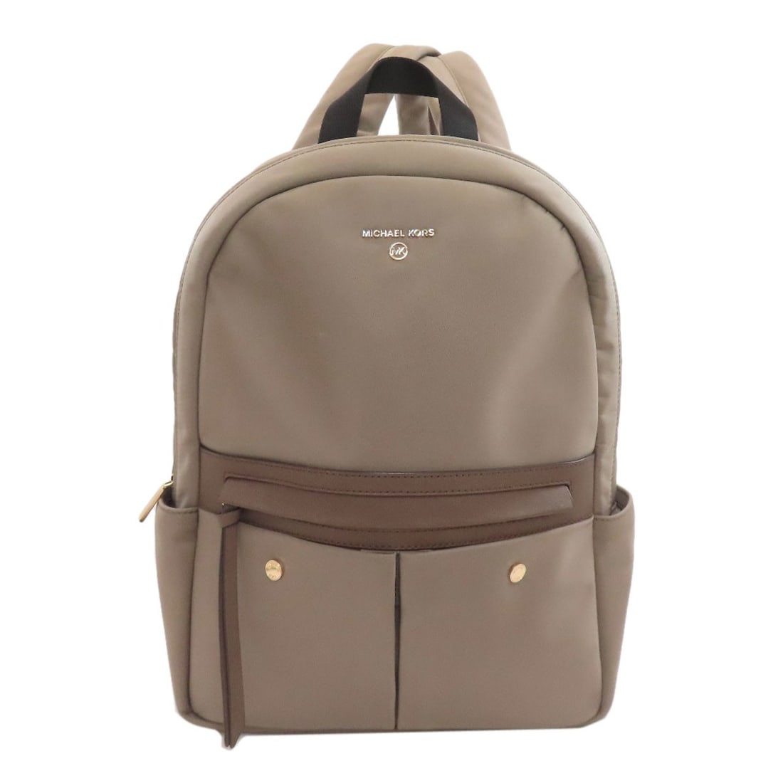 Logo Michael Kors Backpack Nylon Daypack: Logo Michael Kors Backpack Nylon Daypack Brown Michael Kors Backpack Nylon Daypack. Made from durable nylon, this backpack features the iconic Michael Kors style and signature brown color. A classic