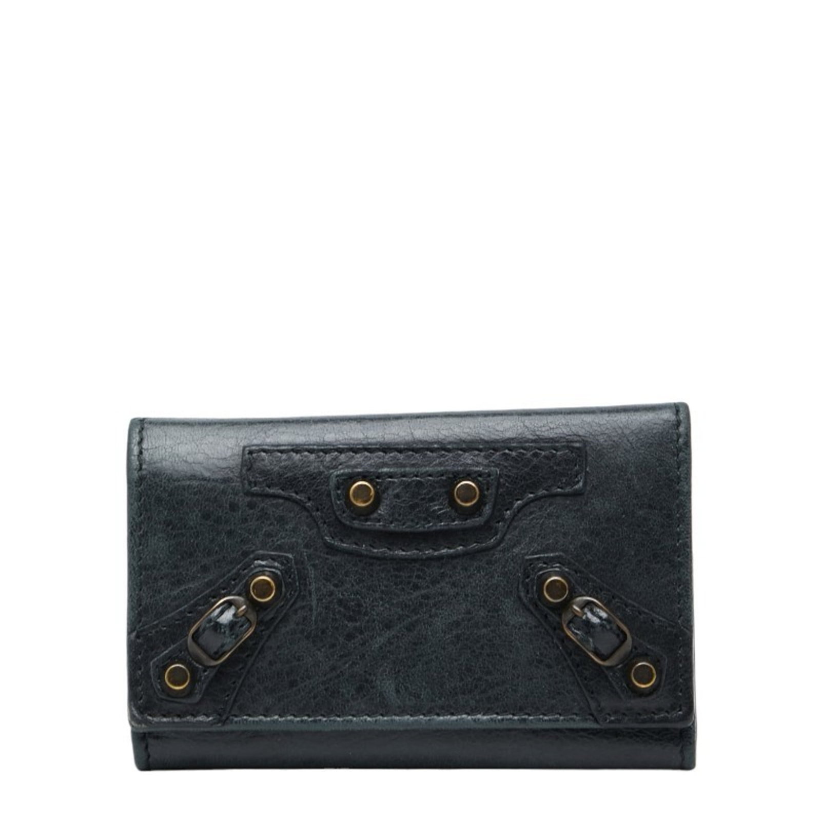 Balenciaga Classic Osaka 6-Ring Key Case In Black Leather For Women. (1 of 10)