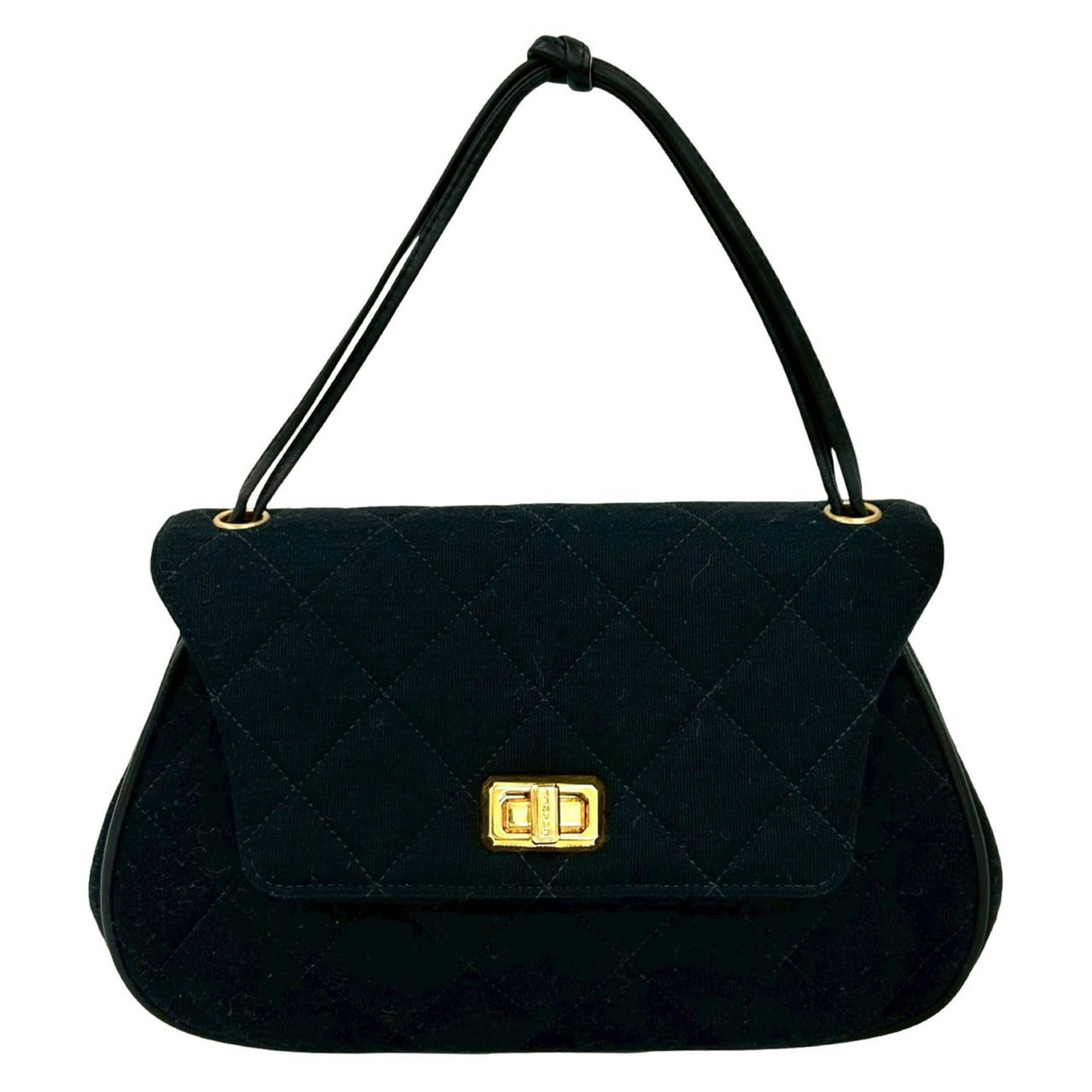 Cotton Leather Chanel Handbag (1 of 10)