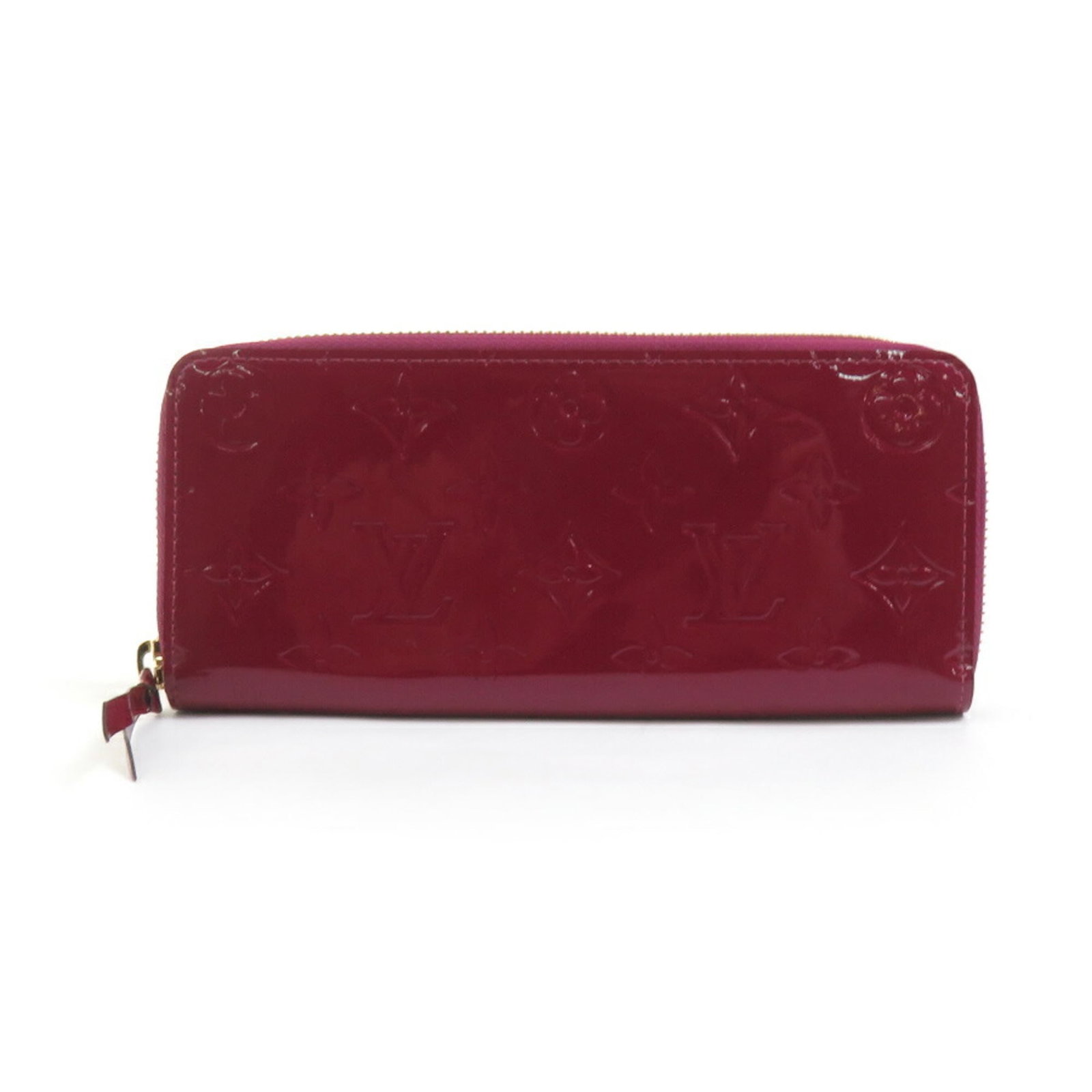 Vernis Monogram Wallet Bi Fold Louis Vuitton: Vernis Monogram Wallet Bi Fold Louis Vuitton Magenta Monogram Vernis details adorn this Louis Vuitton Bi-Fold Wallet, adding a pop of color to its classic design. The wallet's signature long shape
