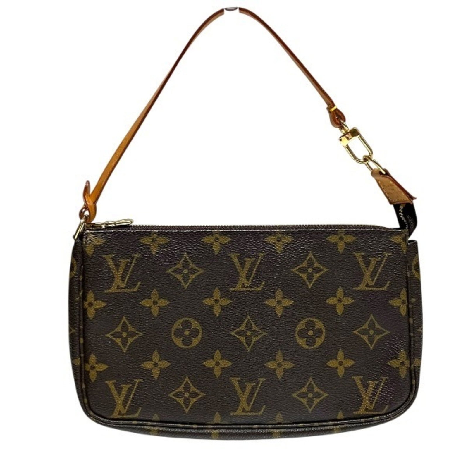 Louis Vuitton Handbag Shoulder Bag Monogram: Louis Vuitton Handbag Shoulder Bag Monogram The Louis Vuitton Handbag Shoulder Bag Monogram boasts its iconic brown monogram pattern, a timeless design staple. Measuring 13cm x 21cm x 4cm, this should