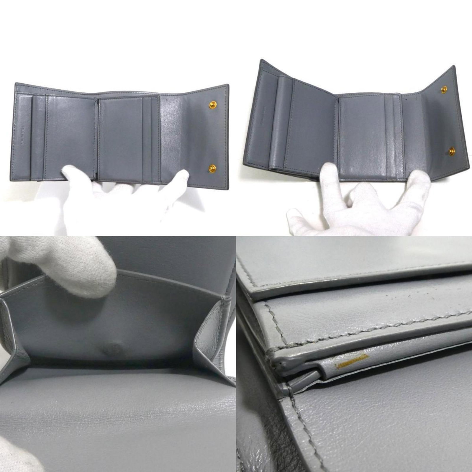 Celine Tri Fold Leather - 4