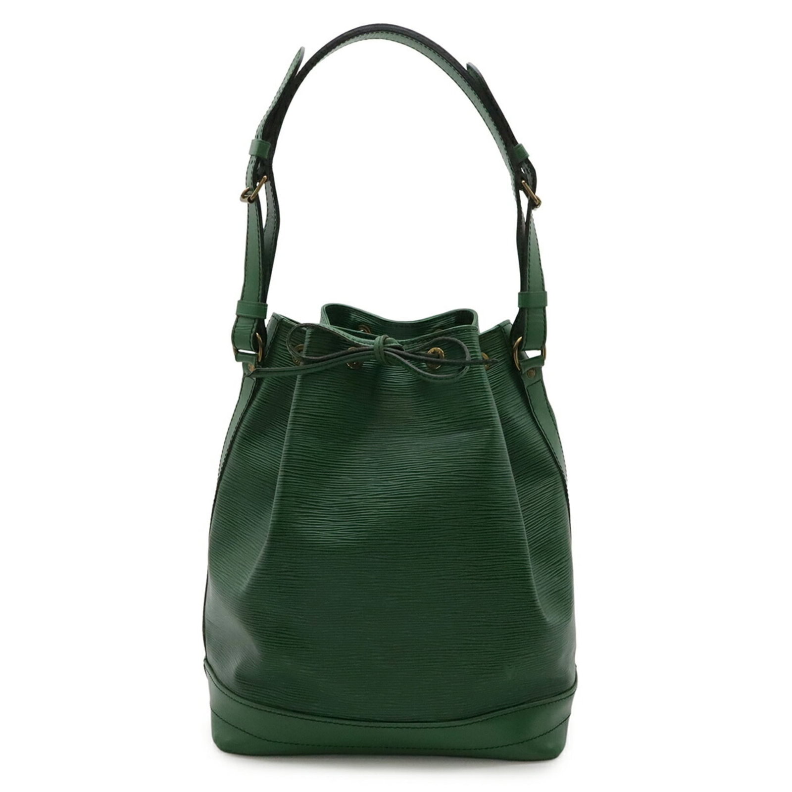 Vuitton Shoulder Bag Epi Leather by Louis: Vuitton Shoulder Bag Epi Leather by Louis Borneo Green Epi Leather shoulder bag from Louis Vuitton, featuring the iconic monogram pattern and durable Epi leather construction. This stylish bag