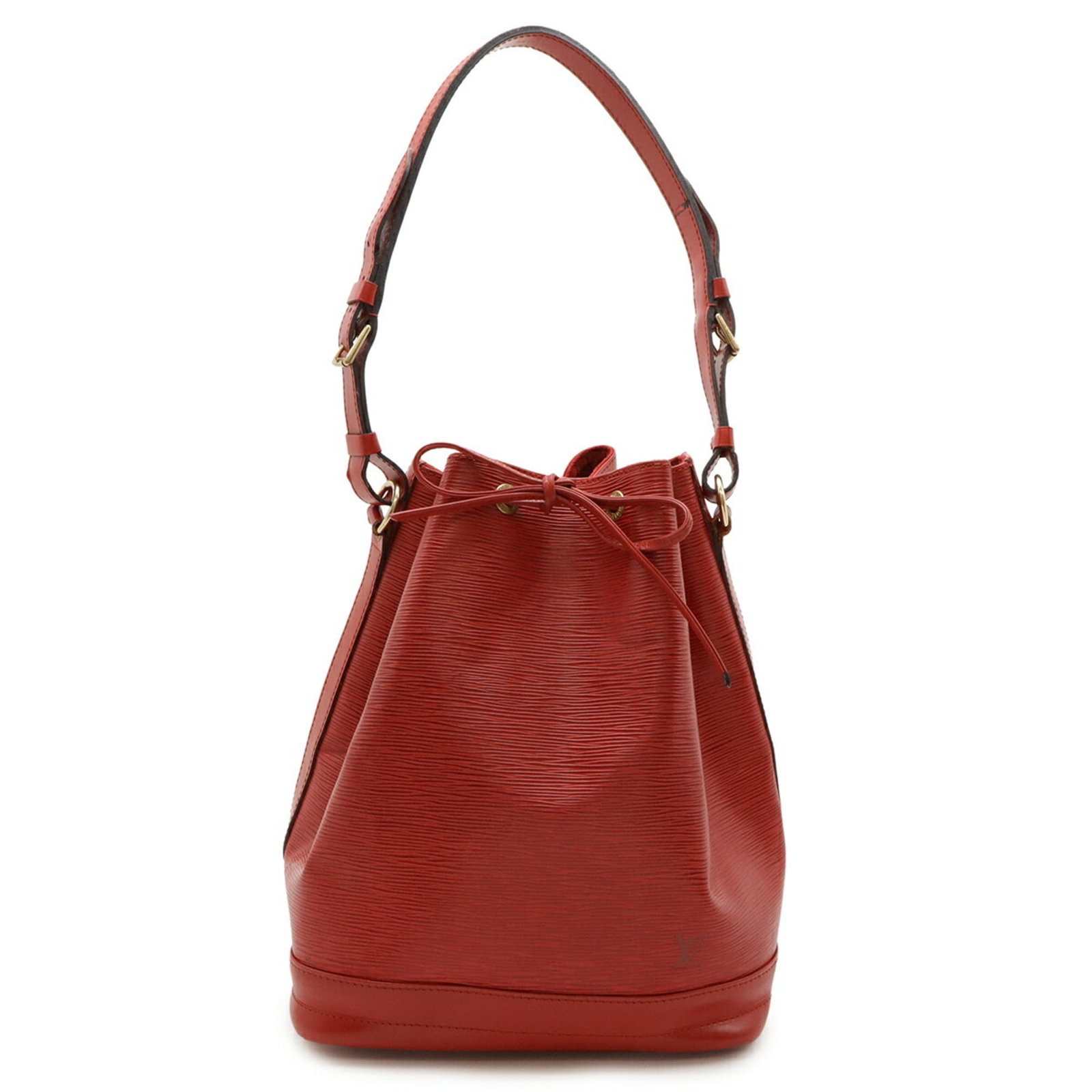 Vuitton Shoulder Bag Epi Leather by Louis: Vuitton Shoulder Bag Epi Leather by Louis Red Epi Leather Shoulder Bag by Louis Vuitton, featuring the iconic monogram pattern and classic design. Measuring 33.5cm x 26.5cm x 19cm, this used bag