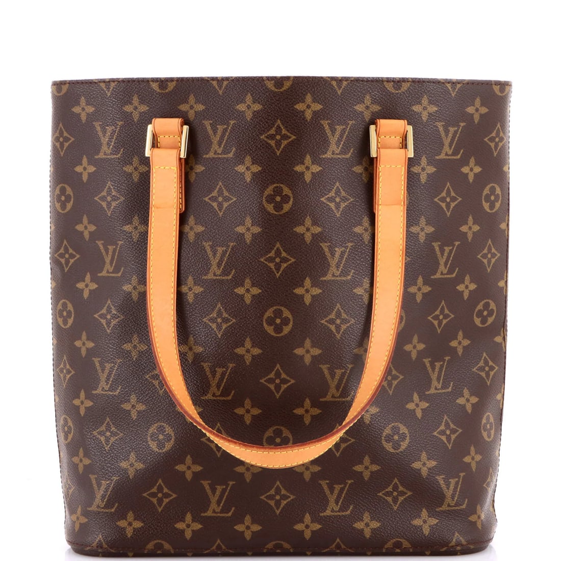 Louis Vuitton Vavin Tote Monogram Canvas GM: Louis Vuitton Vavin Tote Monogram Canvas GM Brown Louis Vuitton Vavin Tote Monogram Canvas GM, featuring minor creases on the exterior and interior, with aged gold hardware. The canvas-coated tote
