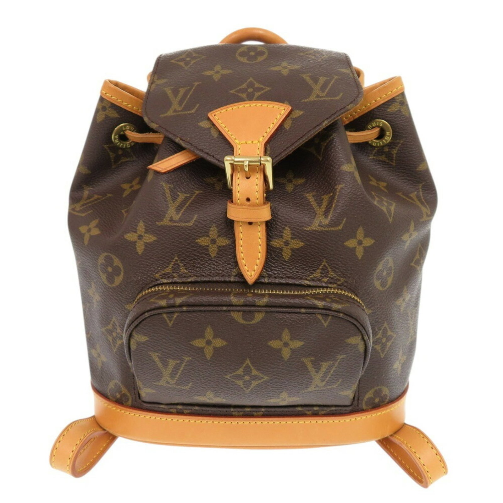 Louis Vuitton Backpack Monogram: Louis Vuitton Backpack Monogram Brown Louis Vuitton Monogram Backpack with Traces of Usage. This used backpack features the iconic monogram pattern in brown, showcasing a classic design element. With