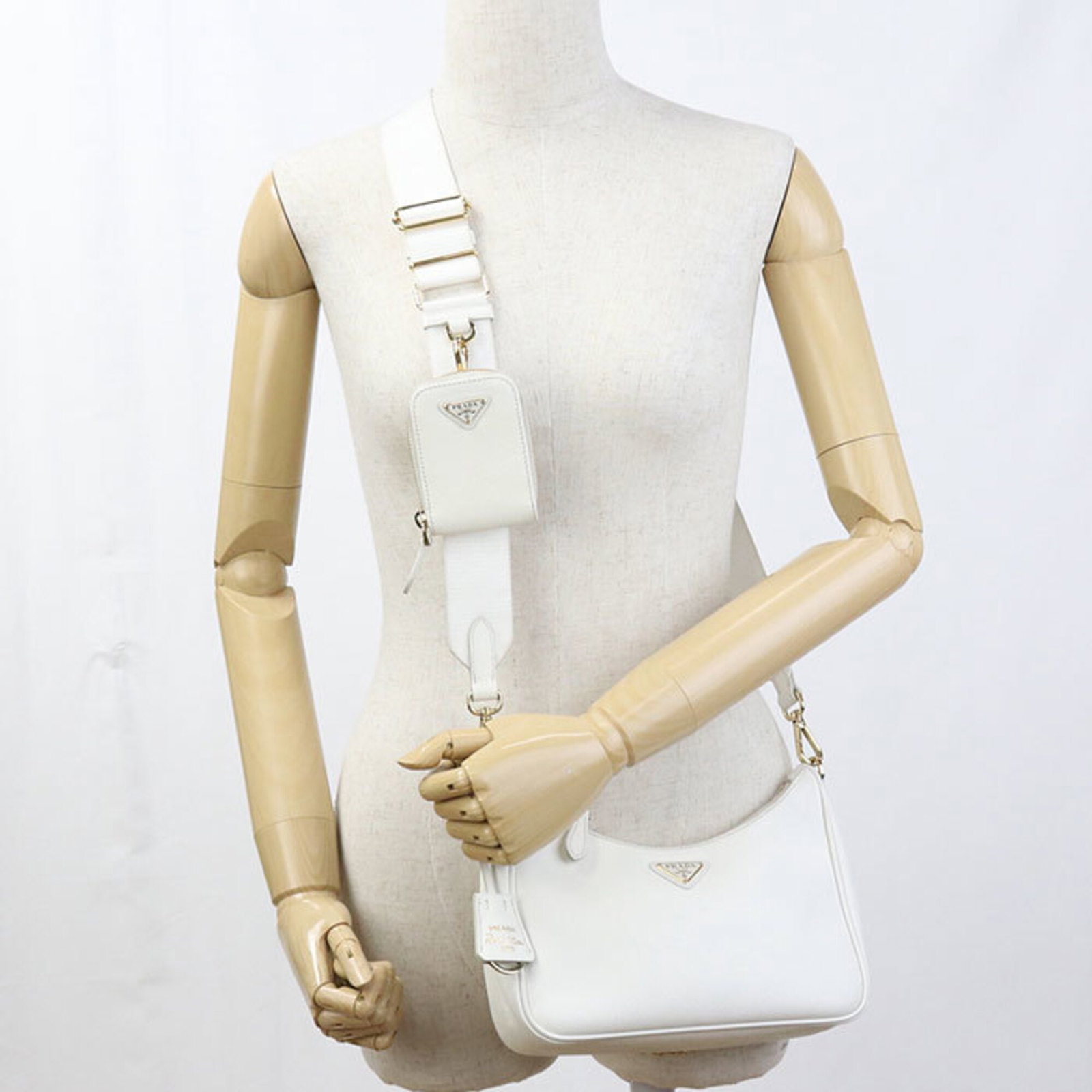 Leather Shoulder Bag Prada - 9