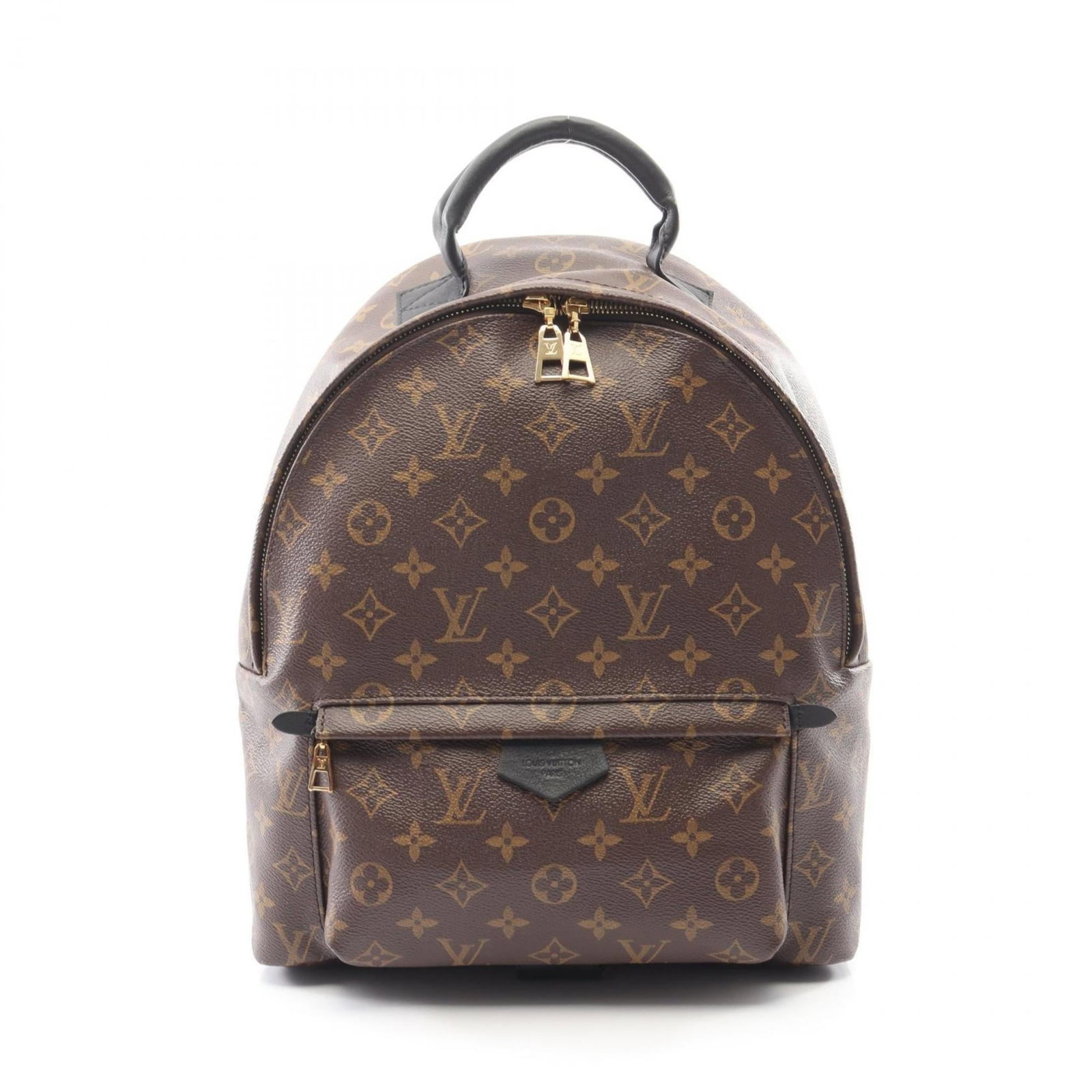 Canvas Leather Coated Handbag Backpack Louis Vuitton: Canvas Leather Coated Handbag Backpack Louis Vuitton Used Louis Vuitton Canvas Leather Coated Backpack in Brown, featuring coated canvas and leather construction. The backpack measures 37cm x 29cm x