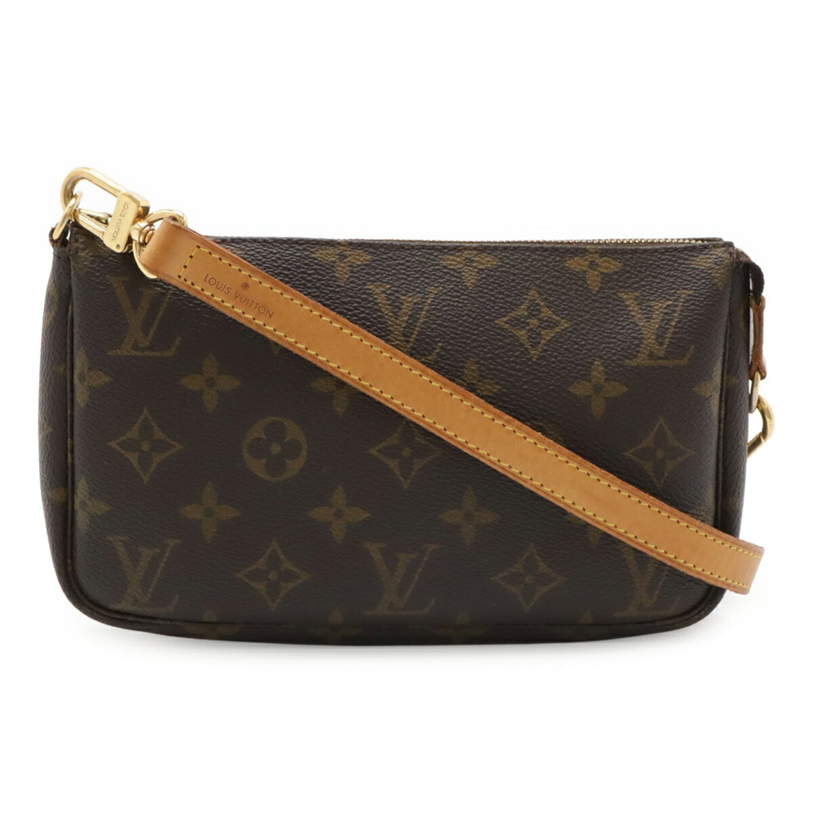 Louis Vuitton Handbag Pochette Pouch Shoulder Bag Monogram Canvas Pvc Coated Canvas: Louis Vuitton Handbag Pochette Pouch Shoulder Bag Monogram Canvas Pvc Coated Canvas Monogram canvas and pvc coated canvas create a unique look in this Louis Vuitton Pochette Pouch Shoulder Bag. The br