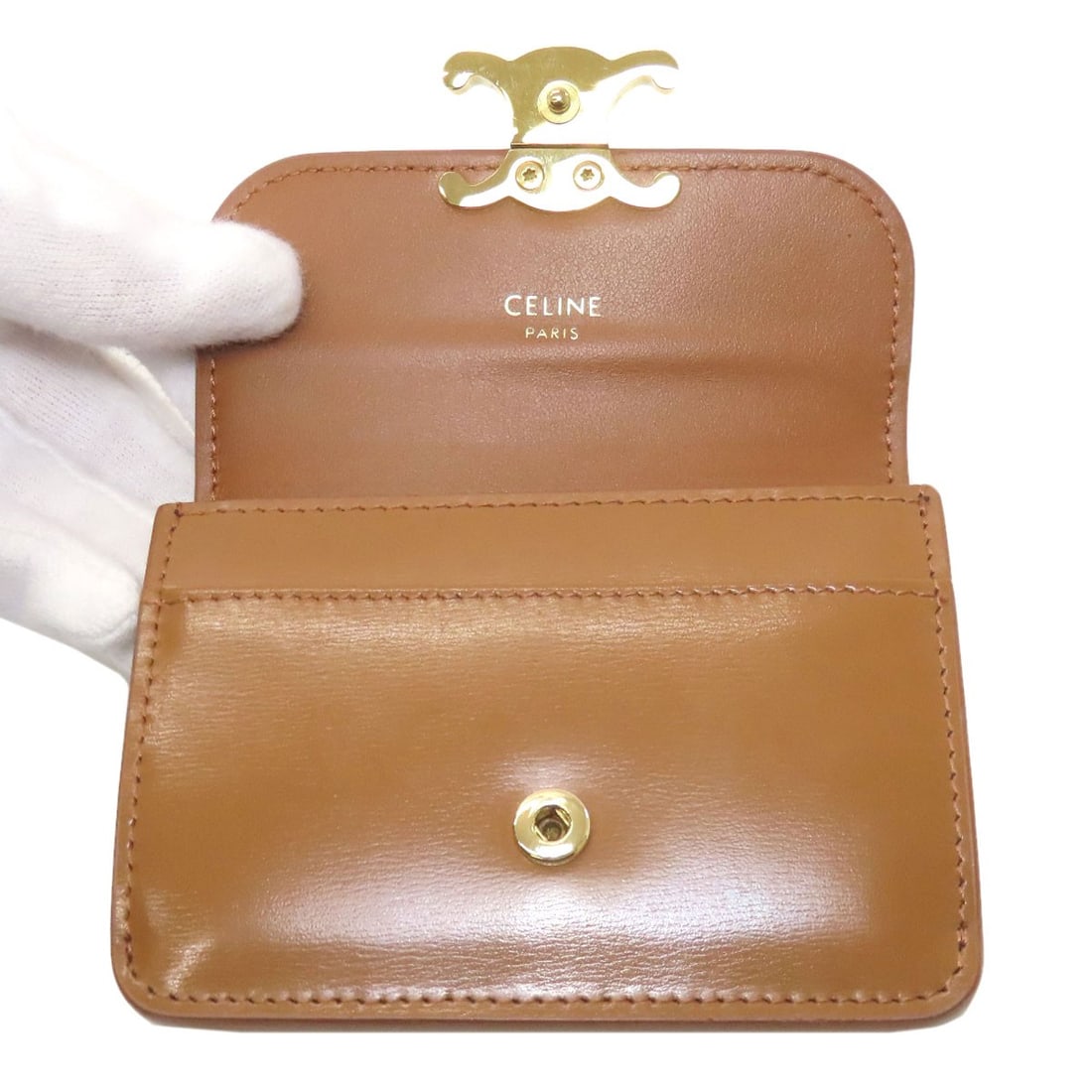 Leather Card Celine Triomphe - 4