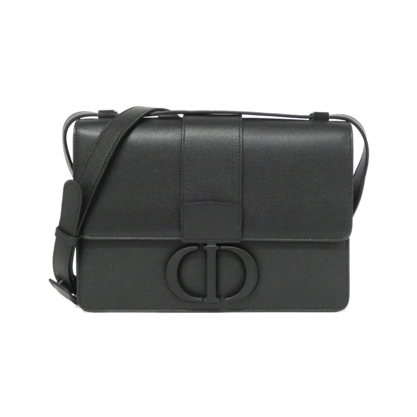 Christian Dior Shoulder Bag Leather: Christian Dior Shoulder Bag Leather Black Calfskin Christian Dior Shoulder Bag with a few traces of usage, some scratches and dirt. Made from high-quality leather, this shoulder bag features a