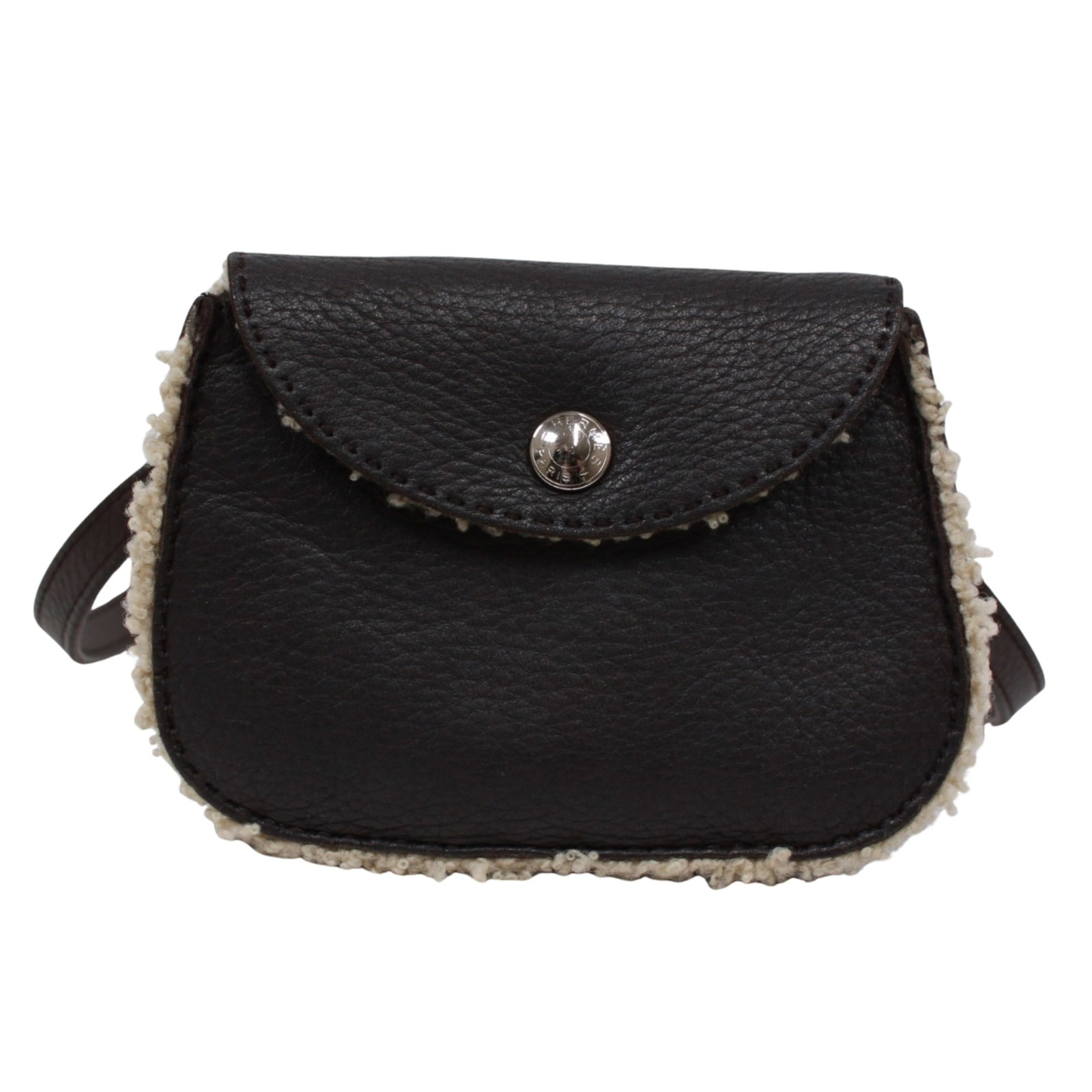 Clemence Taurillon Leather Fanny Pack Pochette Hermes: Clemence Taurillon Leather Fanny Pack Pochette Hermes Taurillon Clemence Leather Fanny Pack Pochette from Hermes boasts a timeless design with its classic Mouton pattern. Made from high-quality Tauril