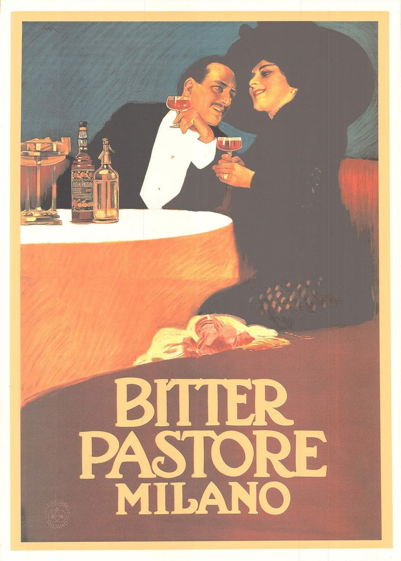 LEOPOLDO METLICOVITZ Bitter Pastore 48" x 34.5" Offset Lithograph 1995 Vintage (1 of 4)