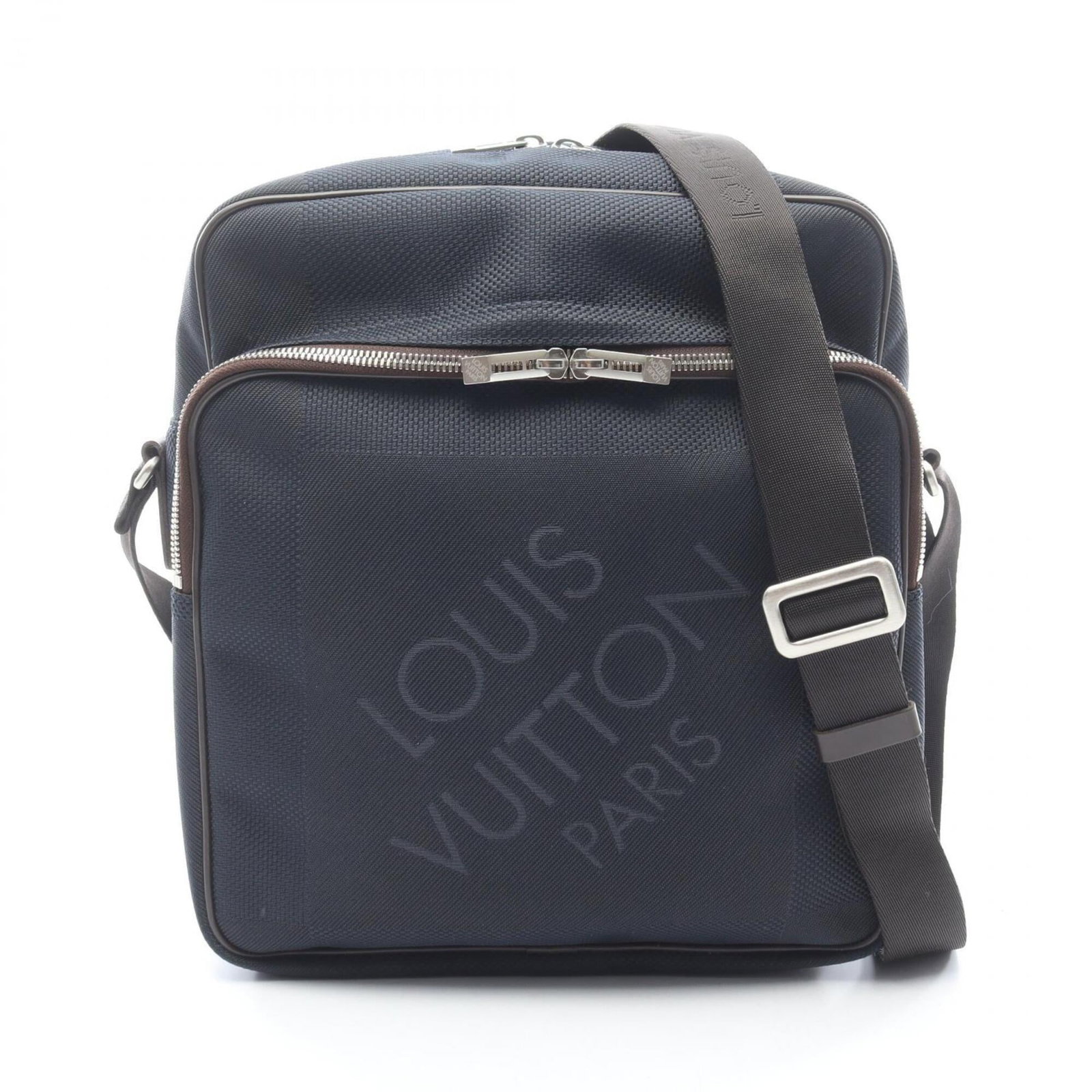 Louis Vuitton Handbag Shoulder Bag Canvas Damier Geant Leather: Louis Vuitton Handbag Shoulder Bag Canvas Damier Geant Leather Canvas Damier Geant leather Louis Vuitton shoulder bag with classic navy color and distinctive design. Measuring 30cm x 26cm x 12cm, this
