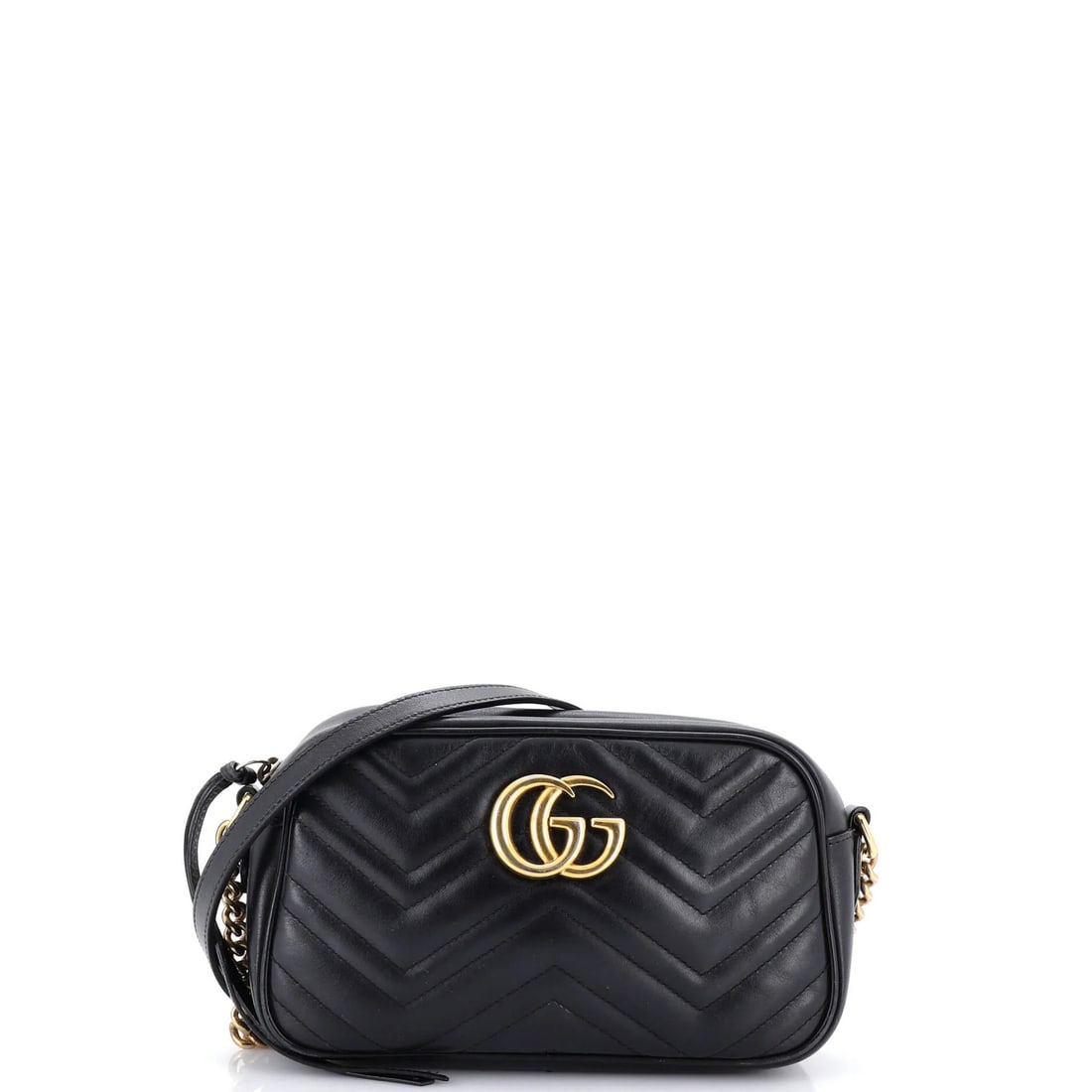 Gucci GG Marmont Shoulder Bag Matelasse Leather Small: Gucci GG Marmont Shoulder Bag Matelasse Leather Small Gucci GG Marmont Shoulder Bag Matelasse Leather Small features a classic design with a timeless black exterior, adorned with the iconic Gucci