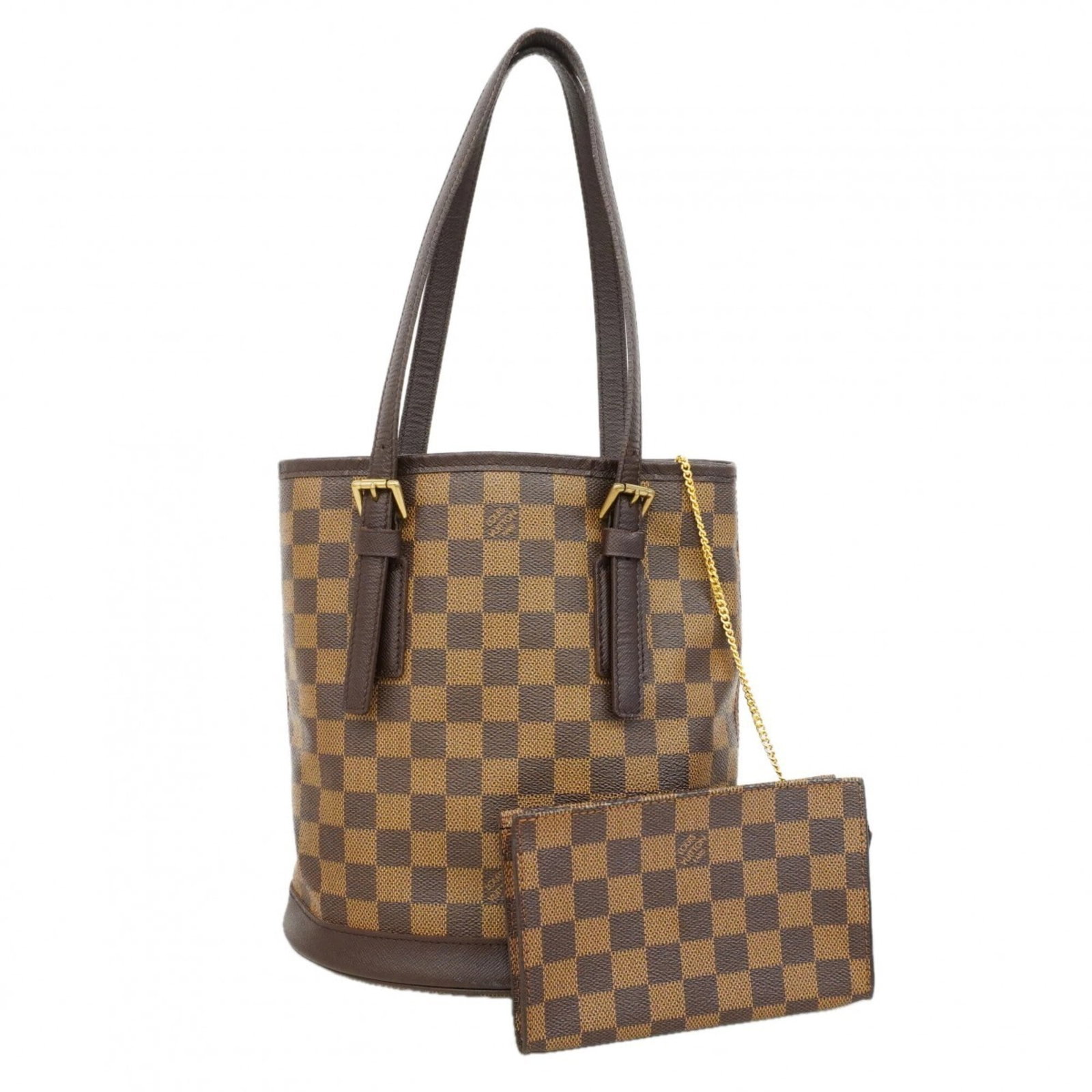 Louis Vuitton Tote Bag: Louis Vuitton Tote Bag Used Louis Vuitton Tote Bag, Ebene color. Traces of usage and minor scratches / dirt can be seen, generally in good condition. Measuring 25cm x 23.5cm x 16cm. Item Specifics: Br