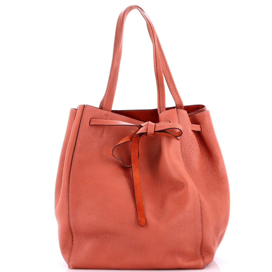 Cabas Tote Leather Medium Phantom Celine Tie (1 of 7)