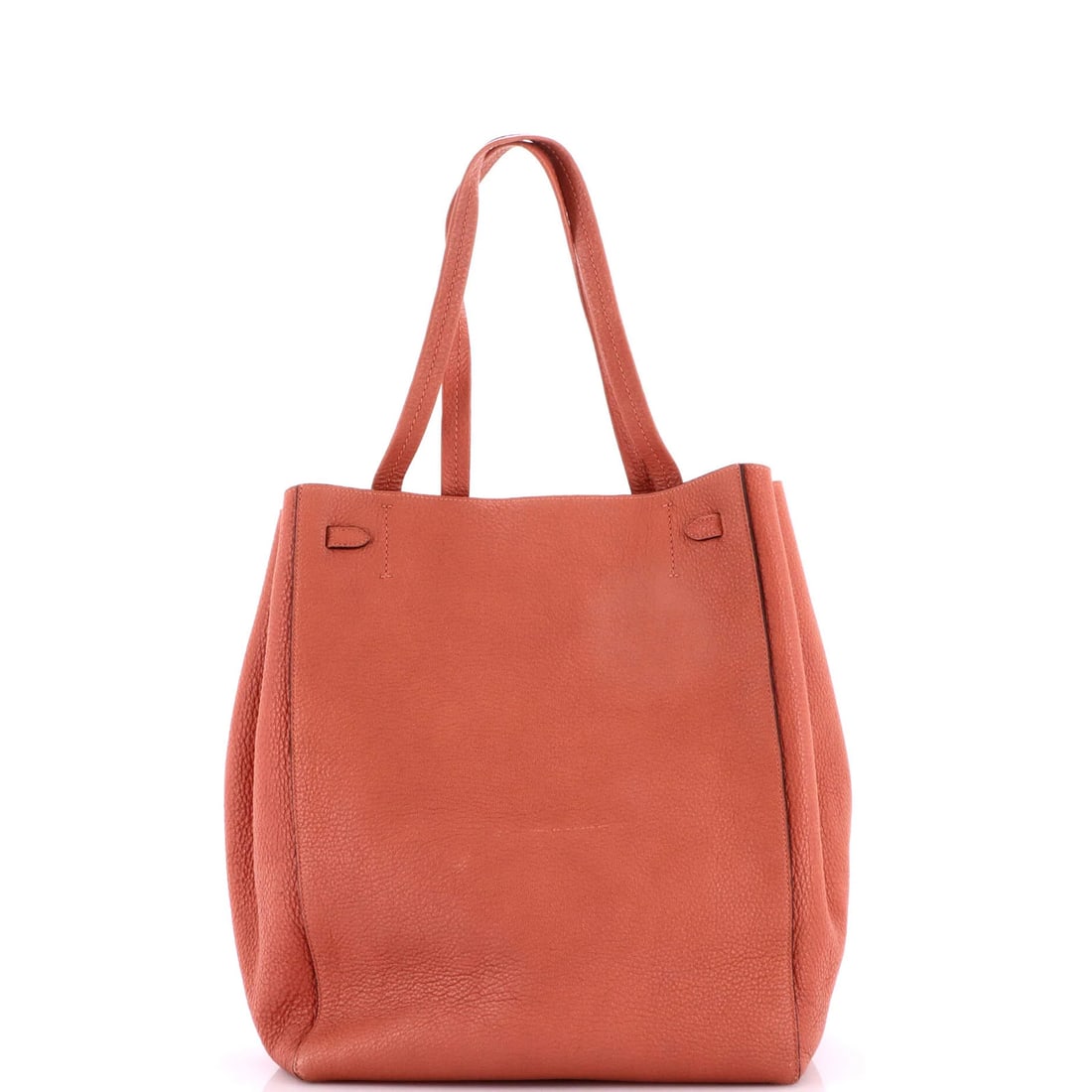 Cabas Tote Leather Medium Phantom Celine Tie - 3