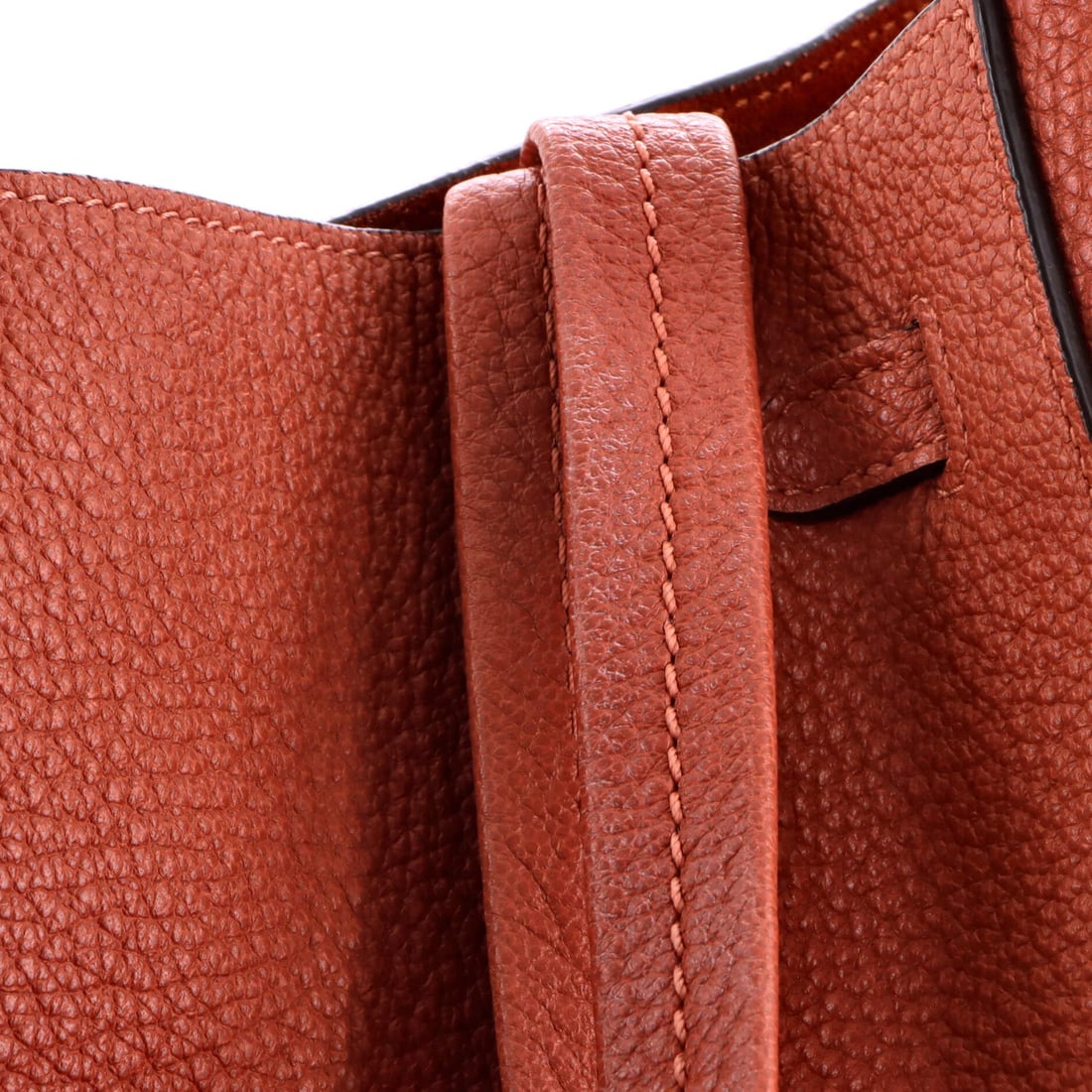 Cabas Tote Leather Medium Phantom Celine Tie - 7