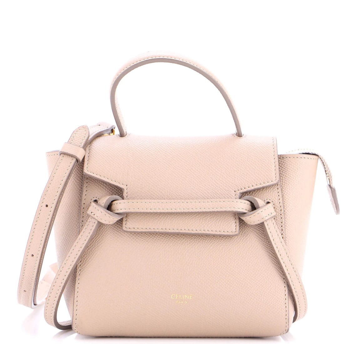 Pico Textured Leather Belt Bag: Pico Textured Leather Belt Bag The Pico Textured Leather Belt Bag boasts a neutral exterior with minor creases and cracking, adding subtle character to its design. Crafted from high-quality leather an