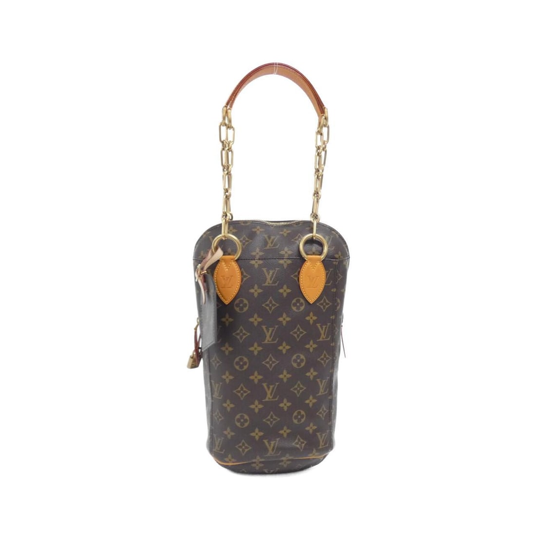Shoulder Bag Coated Canvas Louis Vuitton: Shoulder Bag Coated Canvas Louis Vuitton Coated canvas construction gives this Louis Vuitton shoulder bag a durable, long-lasting feel. The matte gold hardware adds a touch of sophistication to the