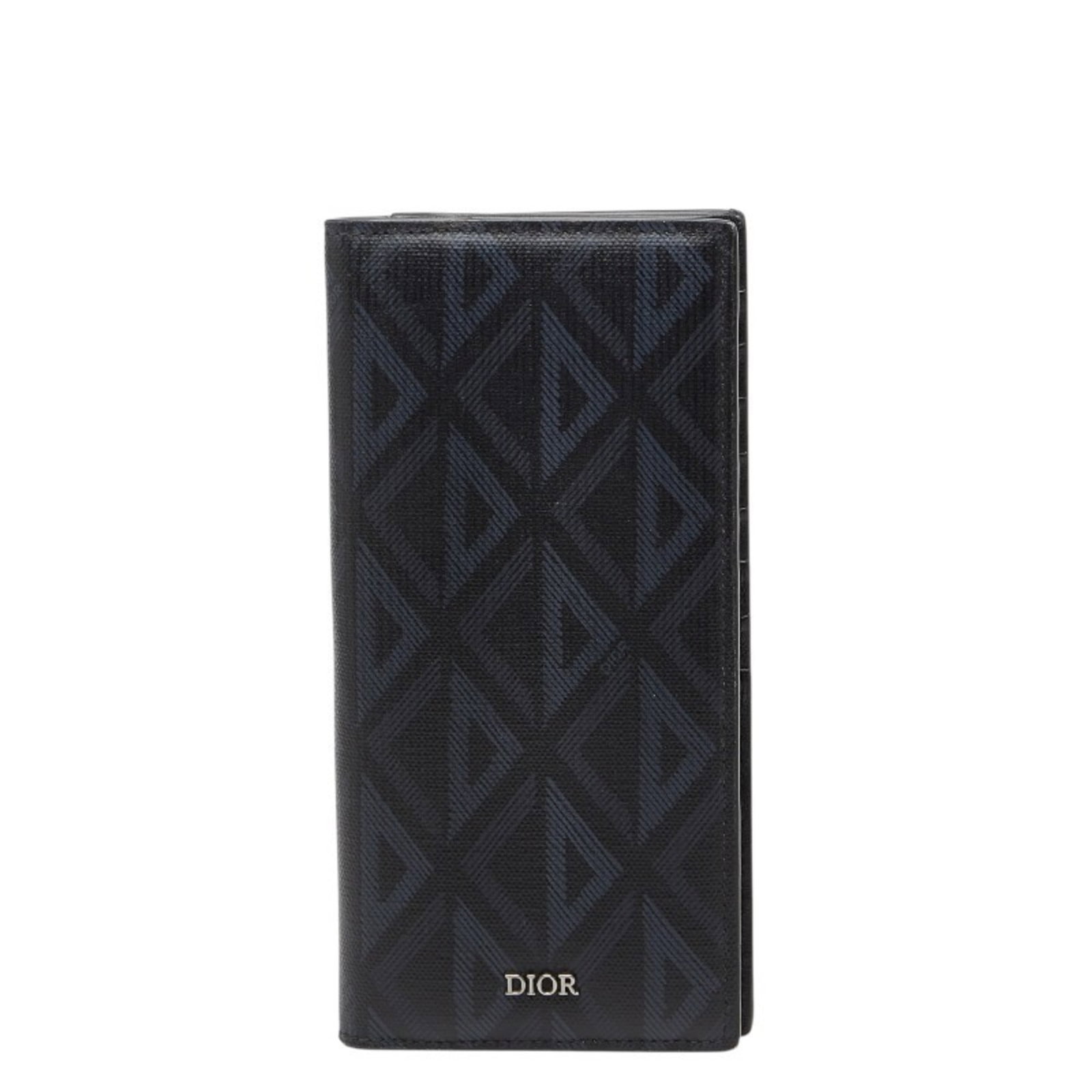 Christian Dior Pvc Bi Fold Wallet: Christian Dior Pvc Bi Fold Wallet Christian Dior's Pvc Bi Fold Wallet boasts sleek, modern design with a durable PVC material. Measuring 18cm x 9cm x 1.5cm, it offers ample space for everyday