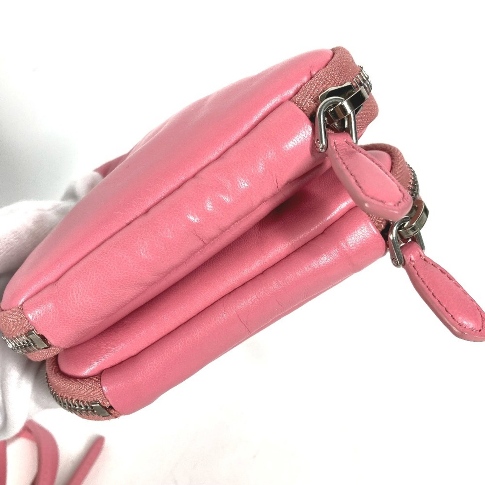 Pouch Leather Shoulder Bag Prada - 6