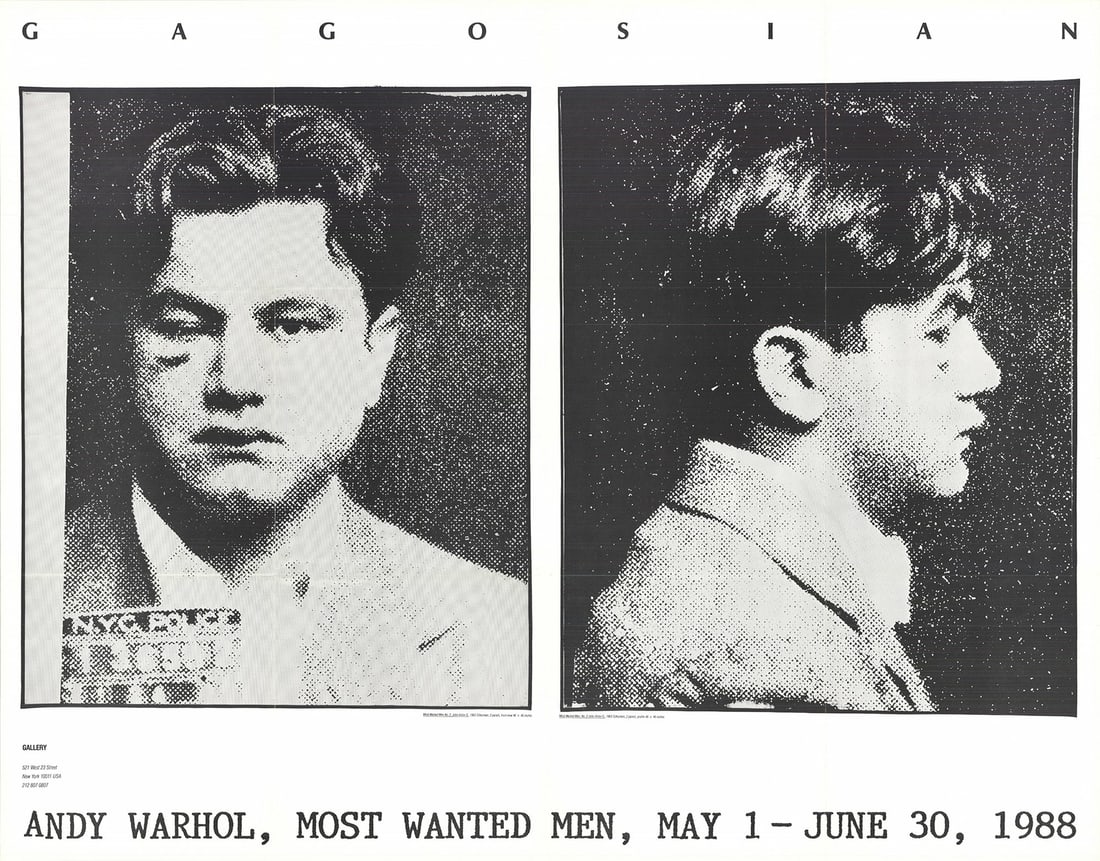 ANDY WARHOL Most Wanted Men No. 2 John Victor G. 29.5" x 37.5" Offset Lithograp: ANDY WARHOL Most Wanted Men No. 2 John Victor G. 29.5" x 37.5" Offset Lithograp Item Specifics: Artist: Andy Warhol Brand: Warhol Andy Country/Region Of Origin: USA Exact Year: 1988 Height: 29.5 Item 