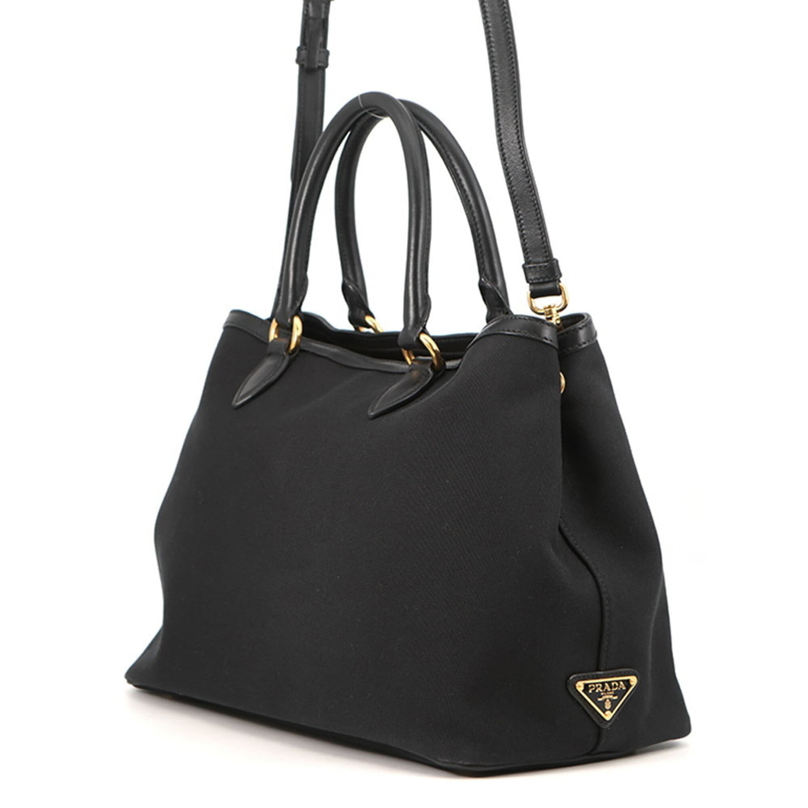 Canvas leather handbag - 2
