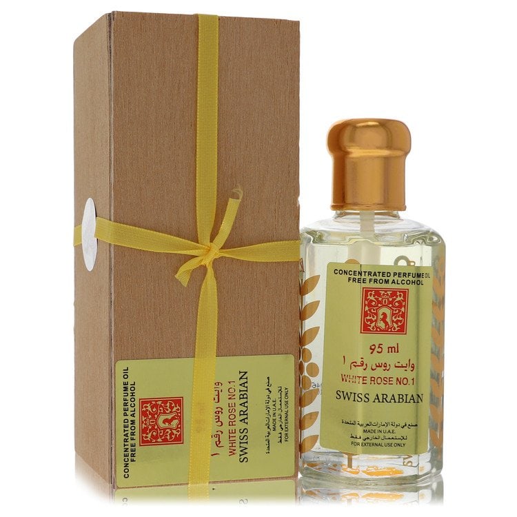 White Rose No 1 Perfume By Swiss Arabian Concentrated Perfume Oil Free From Alcohol (Unisex): White Rose No 1 Perfume By Swiss Arabian Concentrated Perfume Oil Free From Alcohol (Unisex) Concentrated perfume oil free from alcohol, White Rose No 1 by Swiss Arabian, offers a unique fragrance