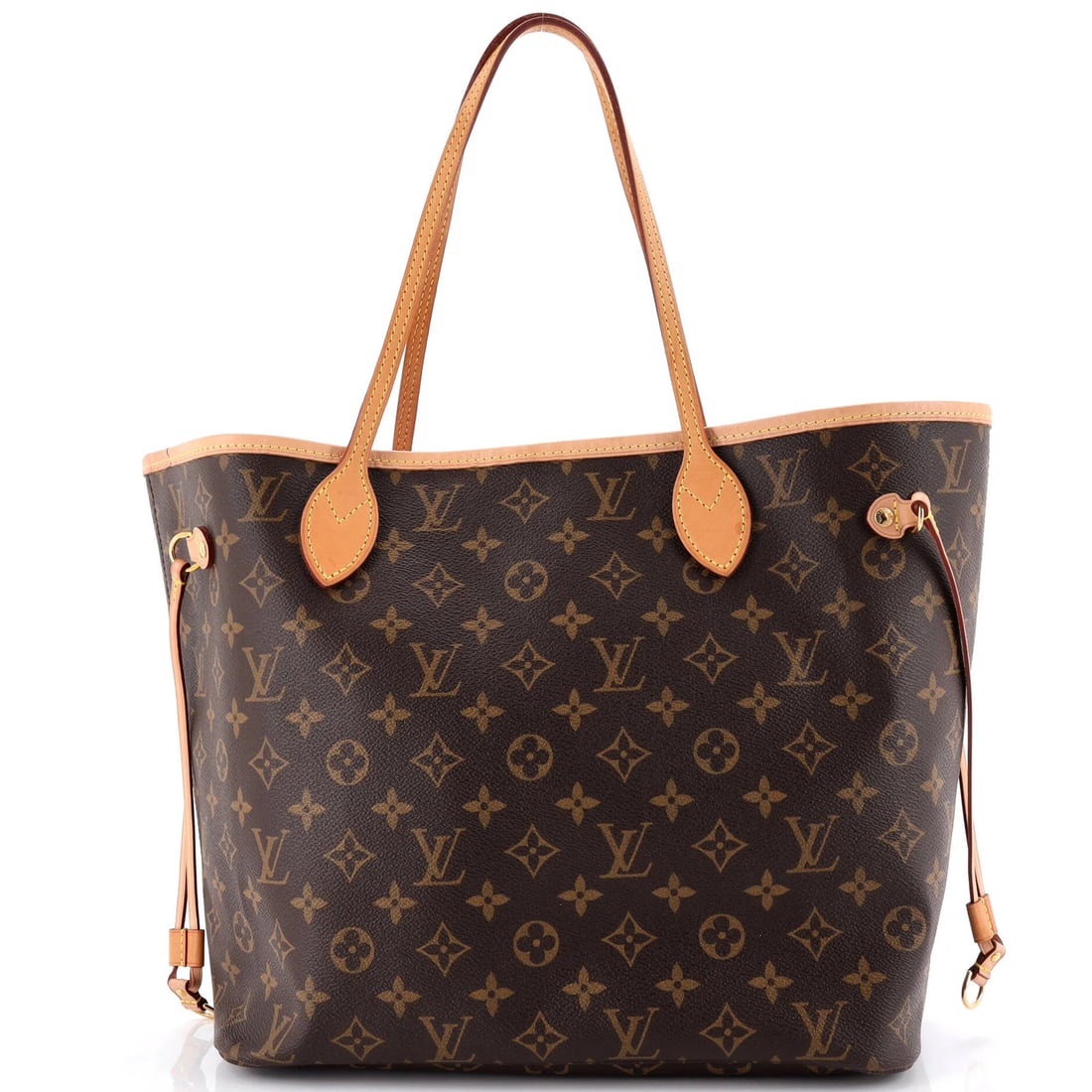 Louis Vuitton Neverfull NM Tote Monogram Canvas MM: Louis Vuitton Neverfull NM Tote Monogram Canvas MM Brown Louis Vuitton Neverfull NM Tote Monogram Canvas MM with classic design and signature monogram pattern, featuring canvas-coated exterior in brow