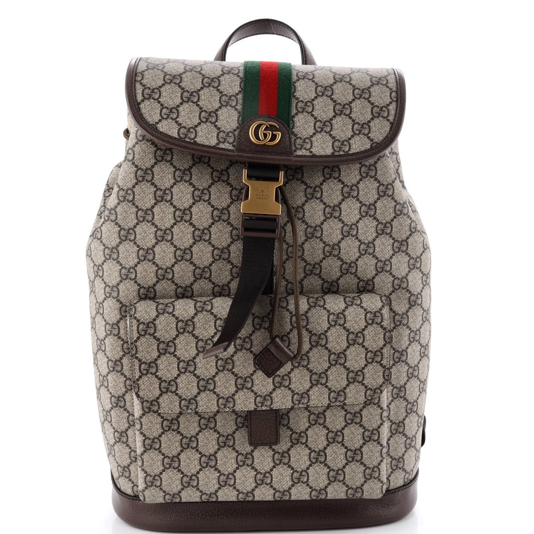 Gucci Ophidia Buckle Backpack GG Coated Canvas Small (1 of 5)