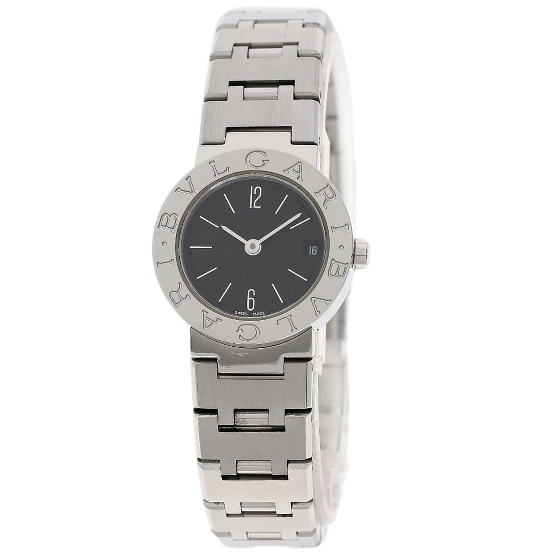 Bvlgari Watches Bb23Ssd Stainless Steel/ Stainless Steel: Bvlgari Watches Bb23Ssd Stainless Steel/ Stainless Steel Bvlgari Watches Bb23Ssd Stainless Steel/ Stainless Steel features a sleek silver stainless steel case, black dial, and silver bezel. This
