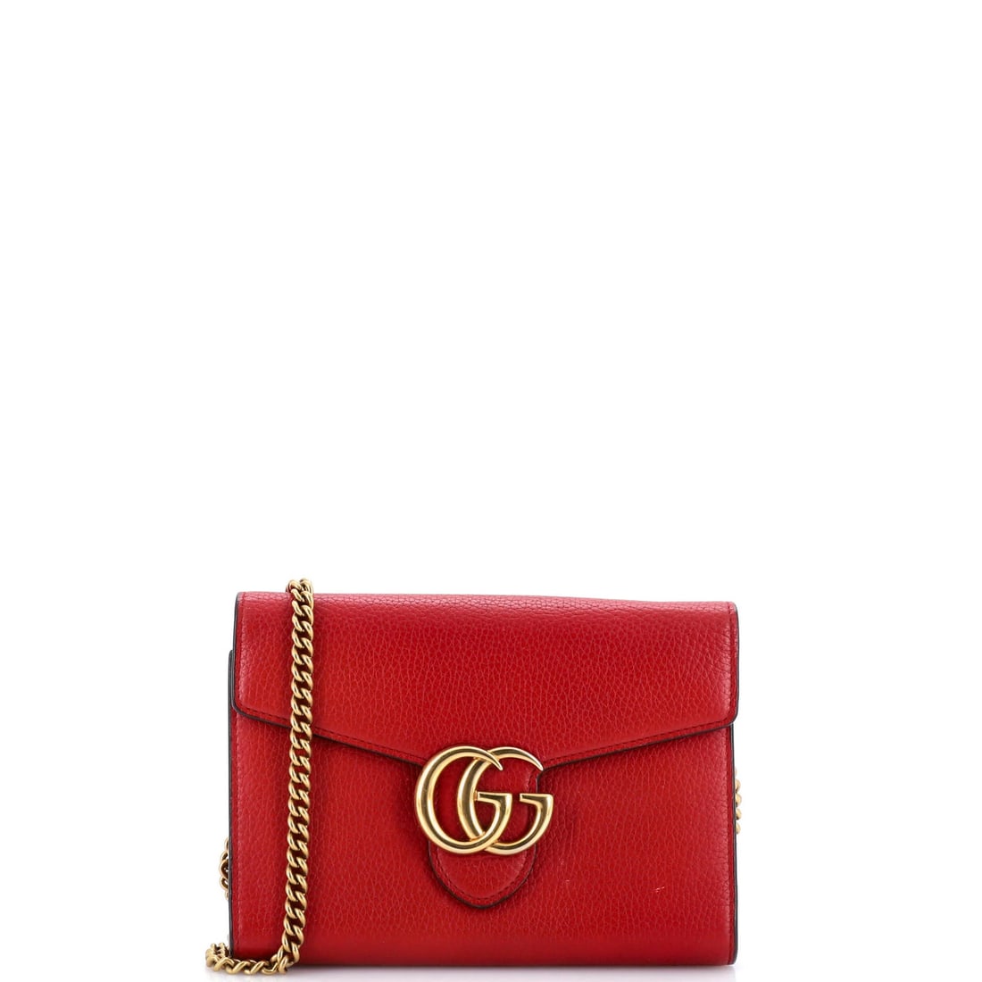 Marmont Chain Leather Wallet Mini GG Gucci (1 of 7)