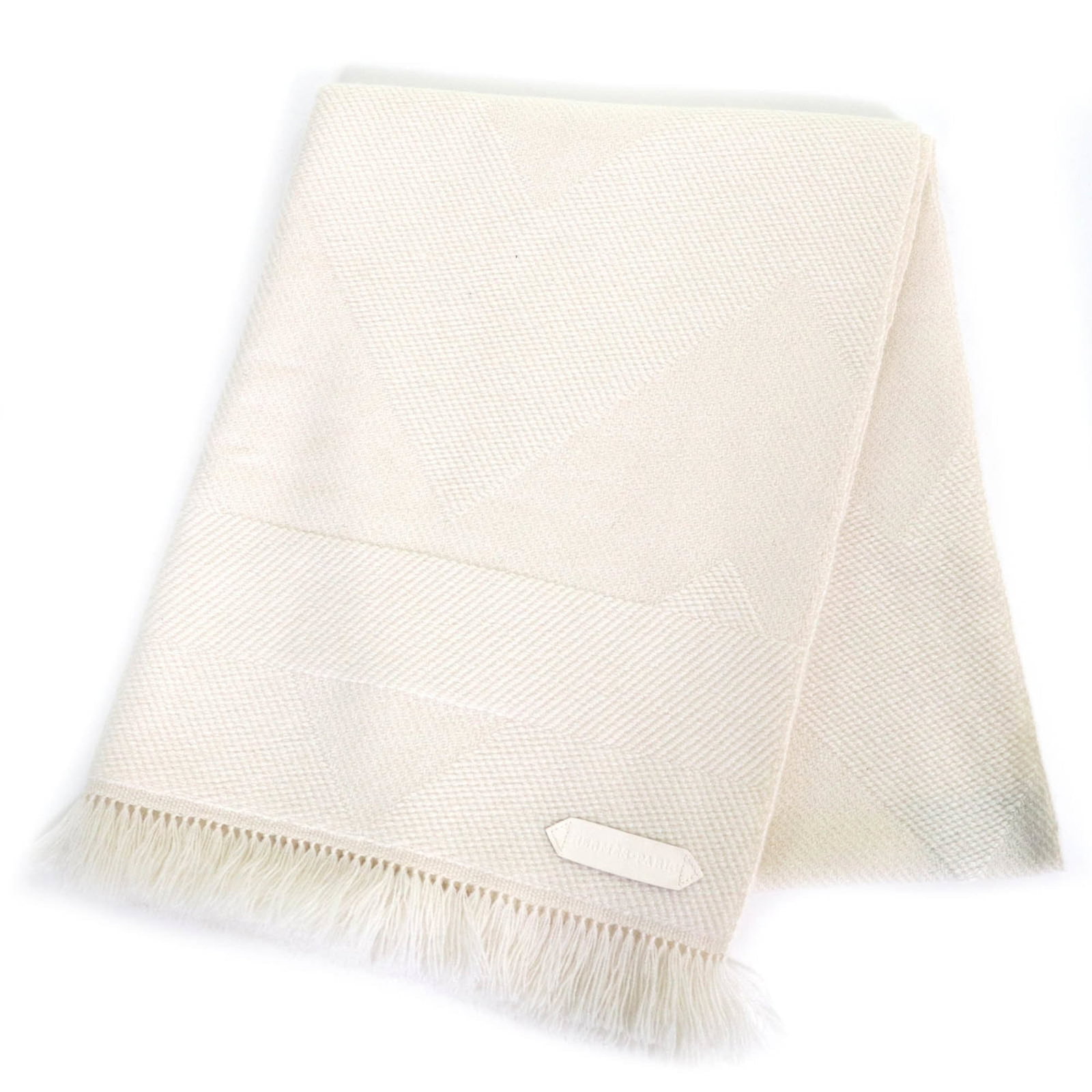 Cashmere 100% Shawl by Hermes: Cashmere 100% Shawl by Hermes Cashmere 100% Shawl by Hermes - A luxurious ivory shawl crafted from the finest cashmere material, measuring 1.56m x 58.5cm in size. In mint condition, like a new item,