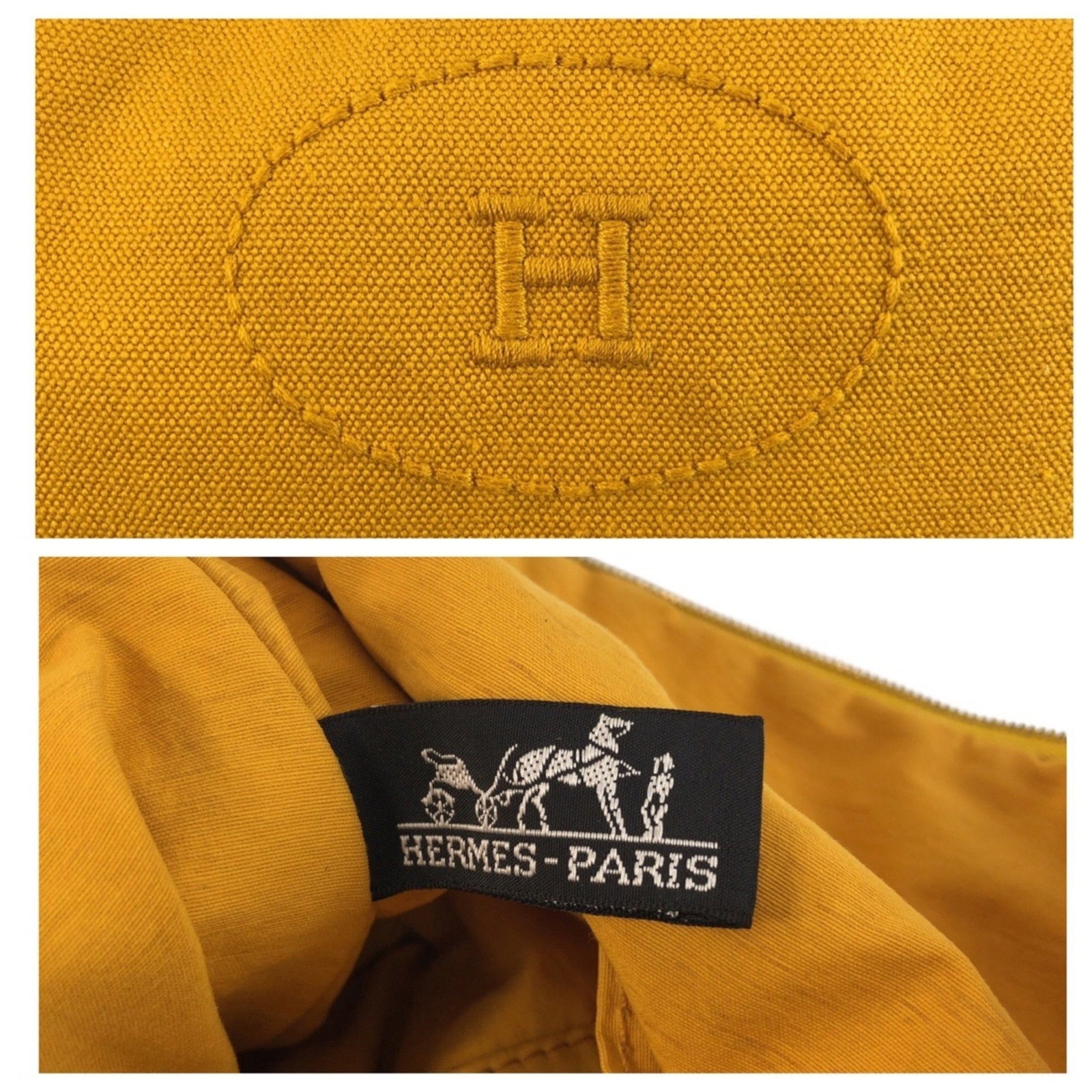 Hermes Pouch Handbag Canvas - 5