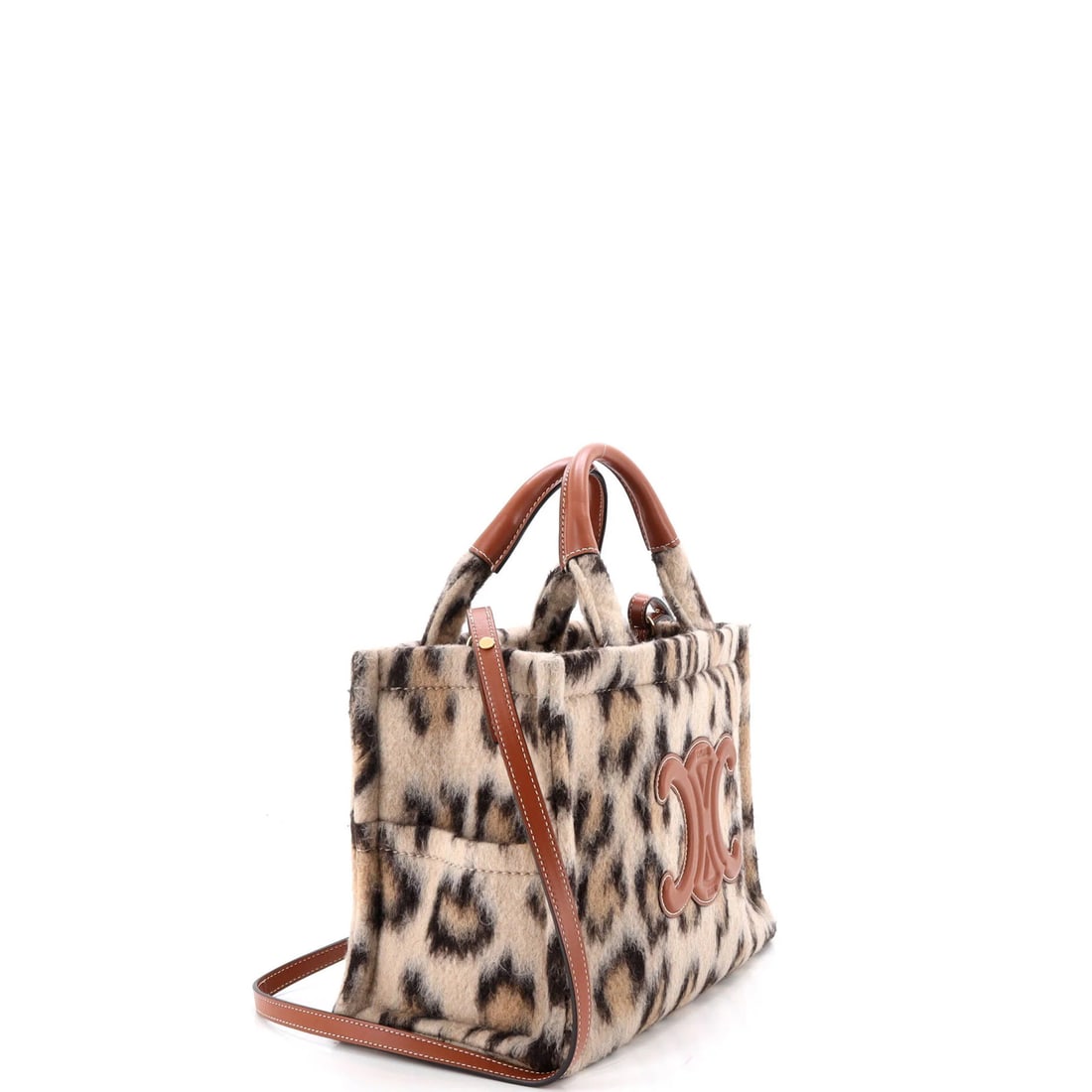 Thais Small Printed Wool Celine Cabas - 2