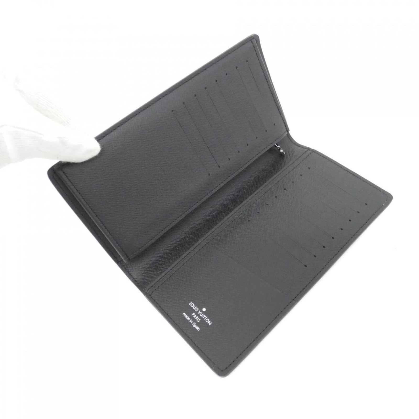 Louis Vuitton Monogram Eclipse Portefeuille Brazza M61697 Wallet - 3