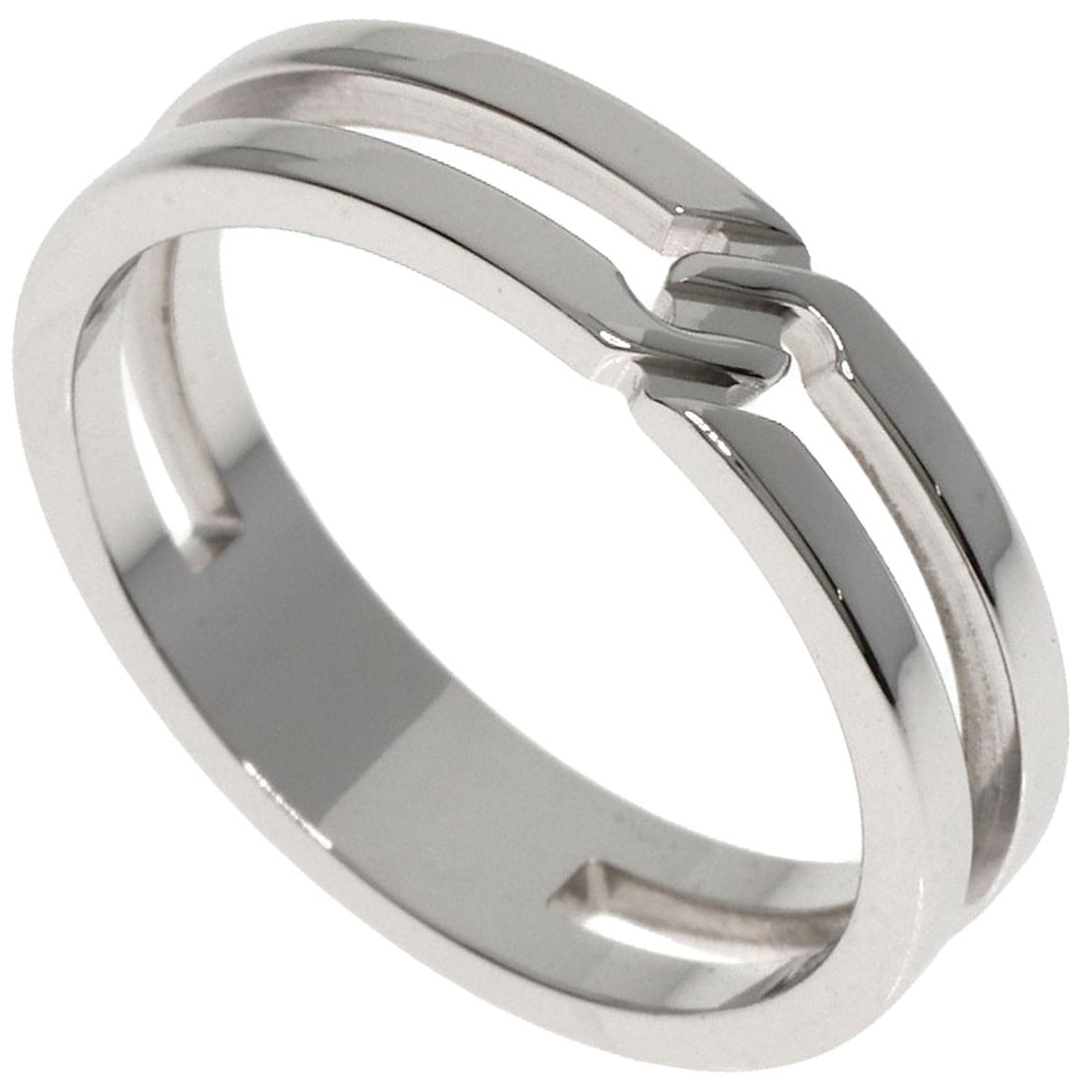 Gucci Infinity #7 Ring K18 White Gold: Gucci Infinity #7 Ring K18 White Gold K18 White Gold details shine in this sleek Gucci Infinity #7 Ring, crafted from premium K18 metal for exceptional durability and luster. The silver-toned exterior