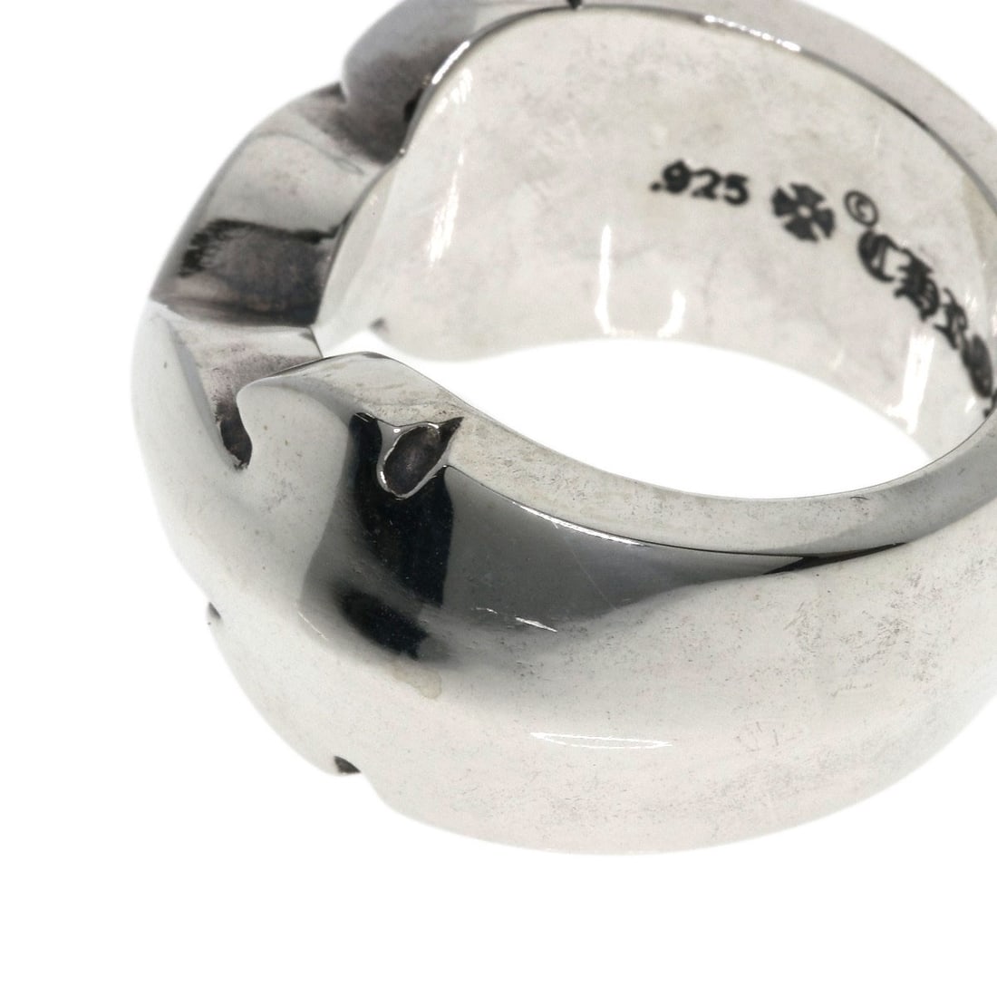 Double flare ring silver knee Chrome Hearts - 10