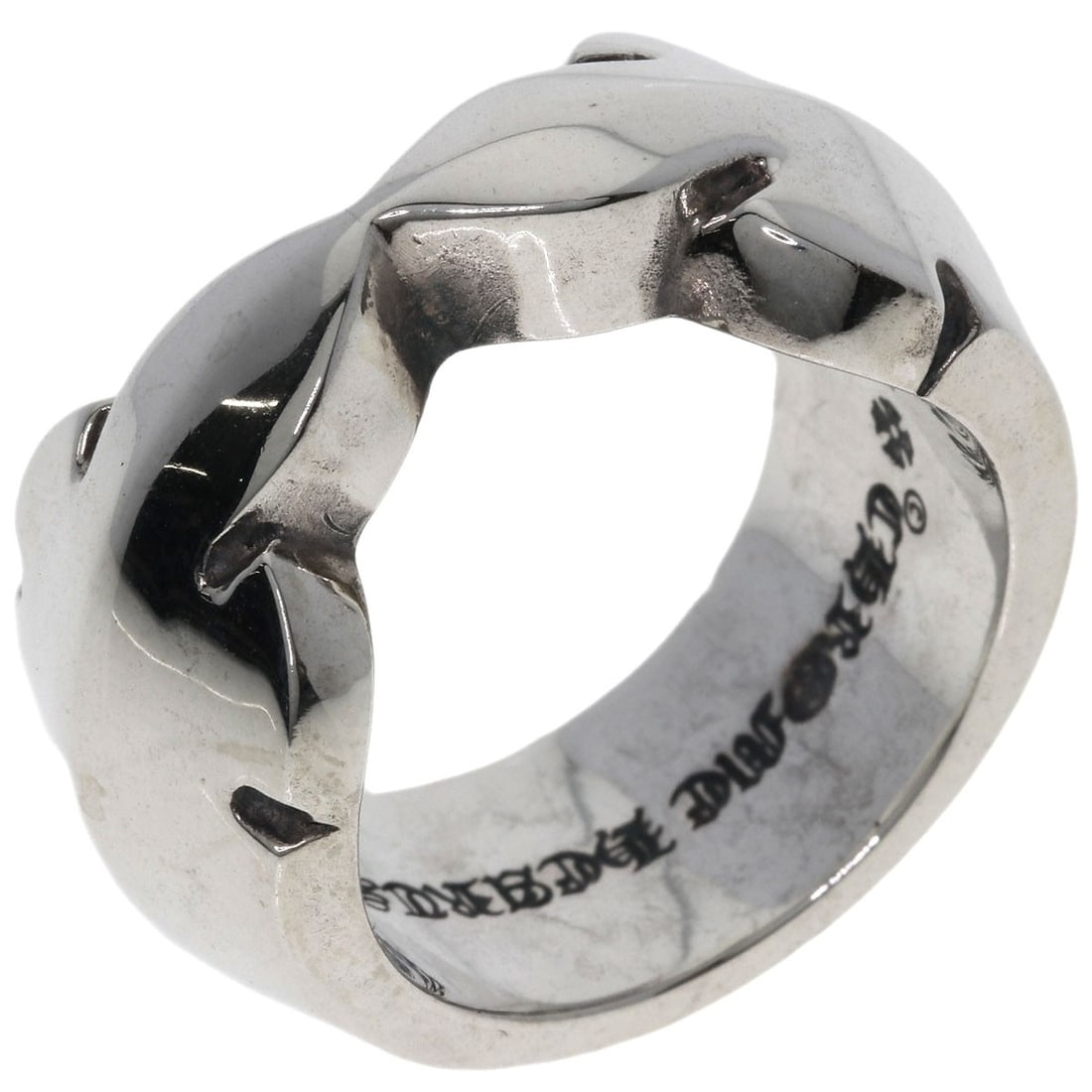 Double flare ring silver knee Chrome Hearts - 2