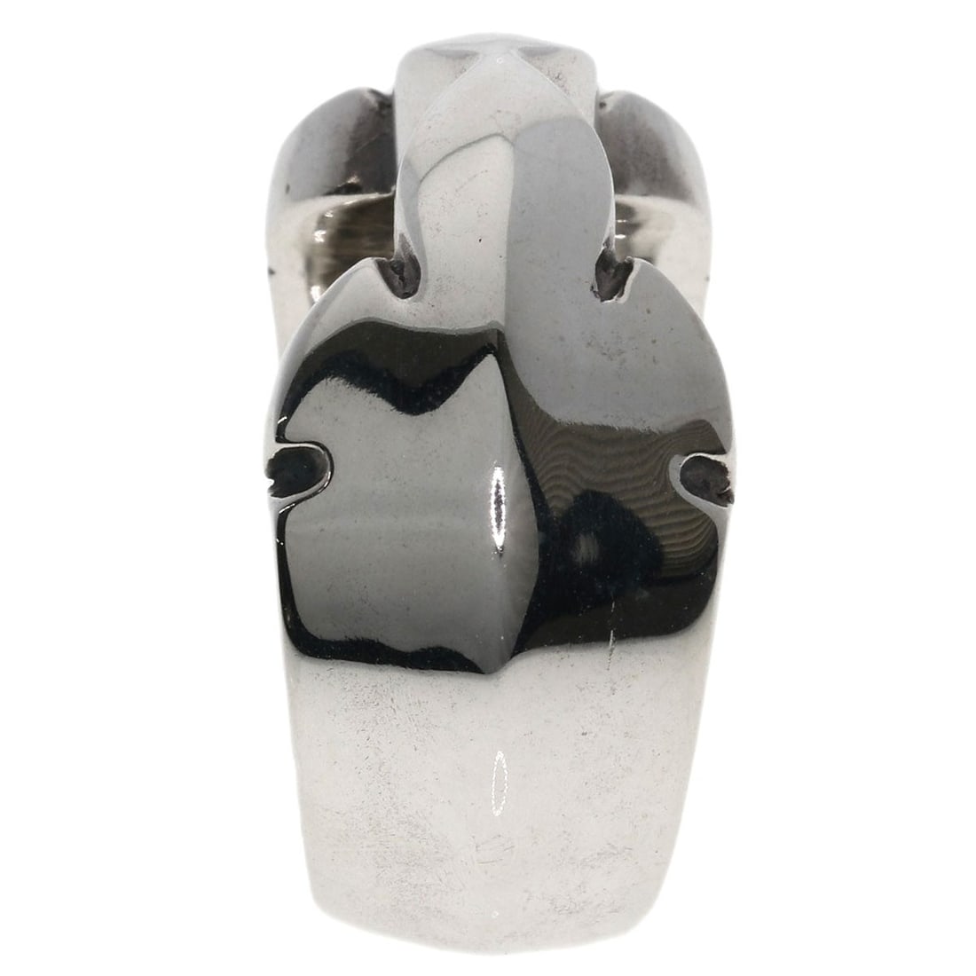Double flare ring silver knee Chrome Hearts - 3