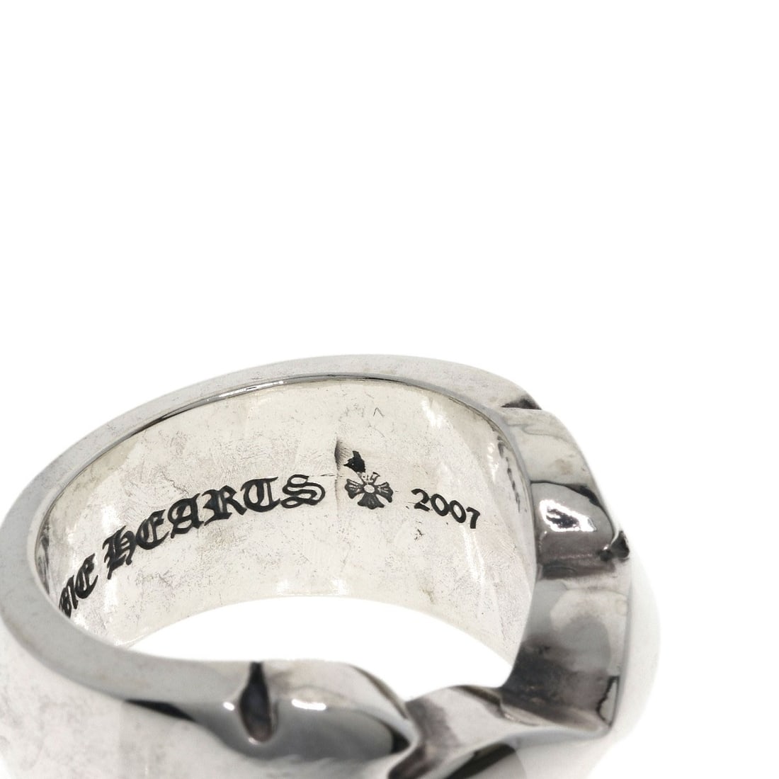 Double flare ring silver knee Chrome Hearts - 6