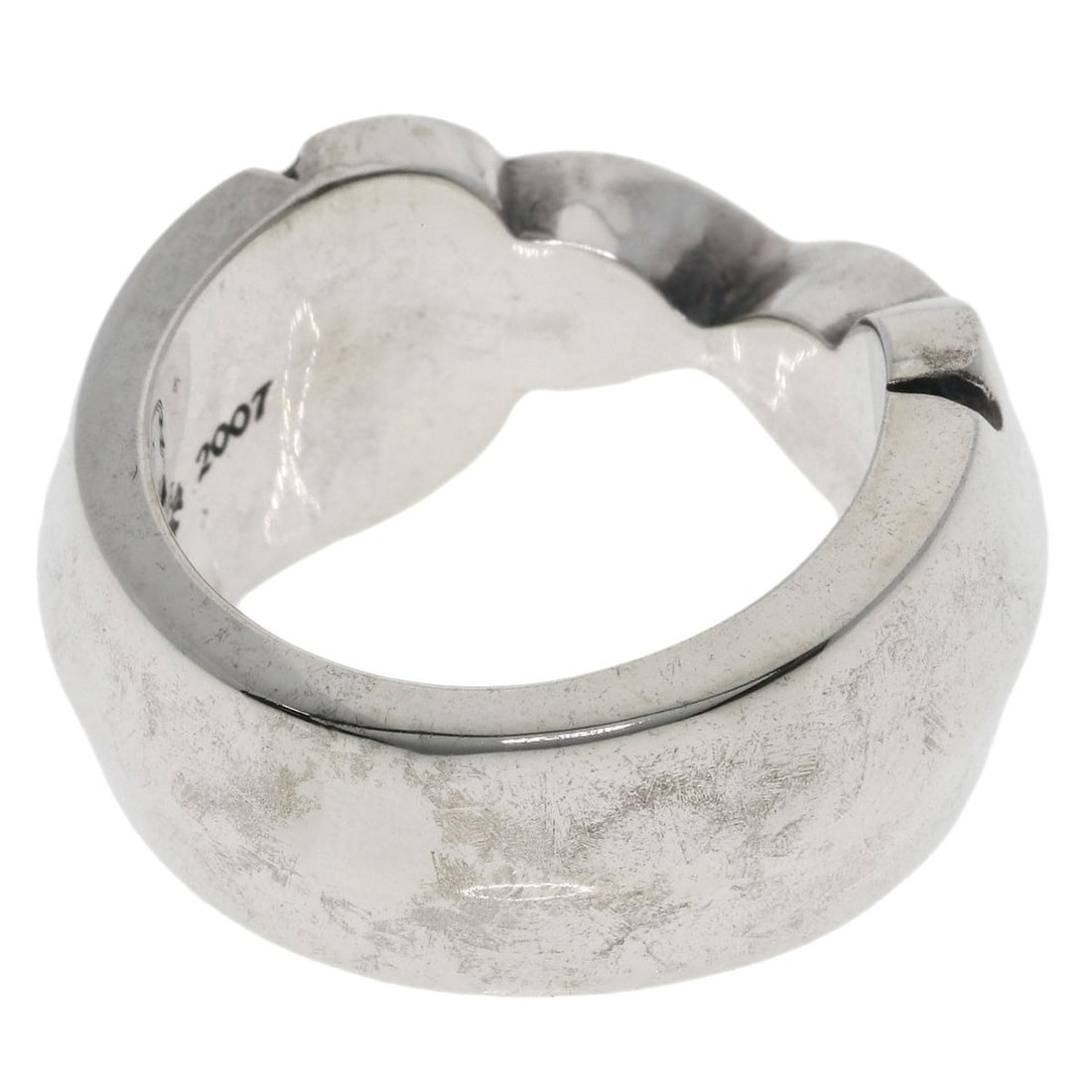 Double flare ring silver knee Chrome Hearts - 8