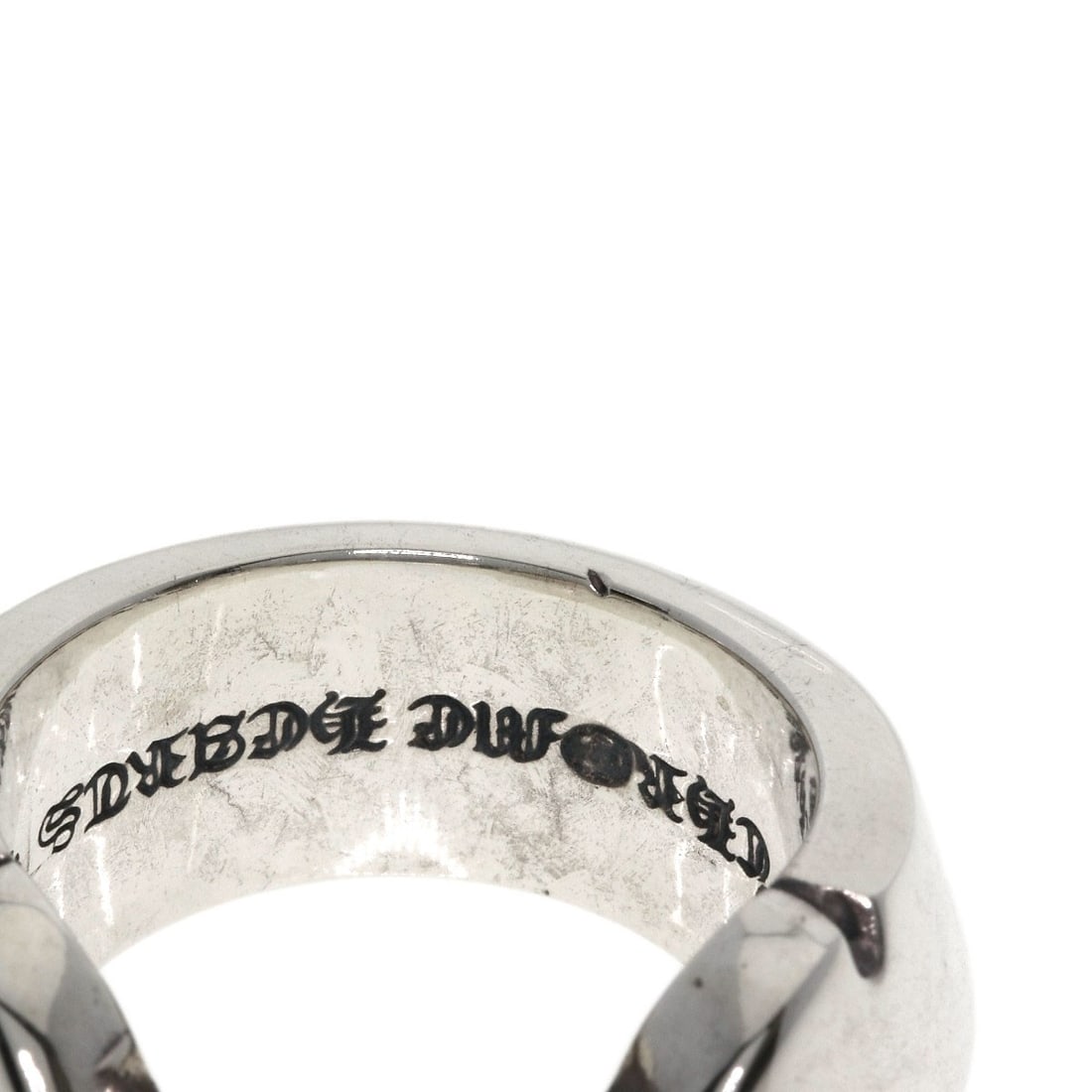 Double flare ring silver knee Chrome Hearts - 9